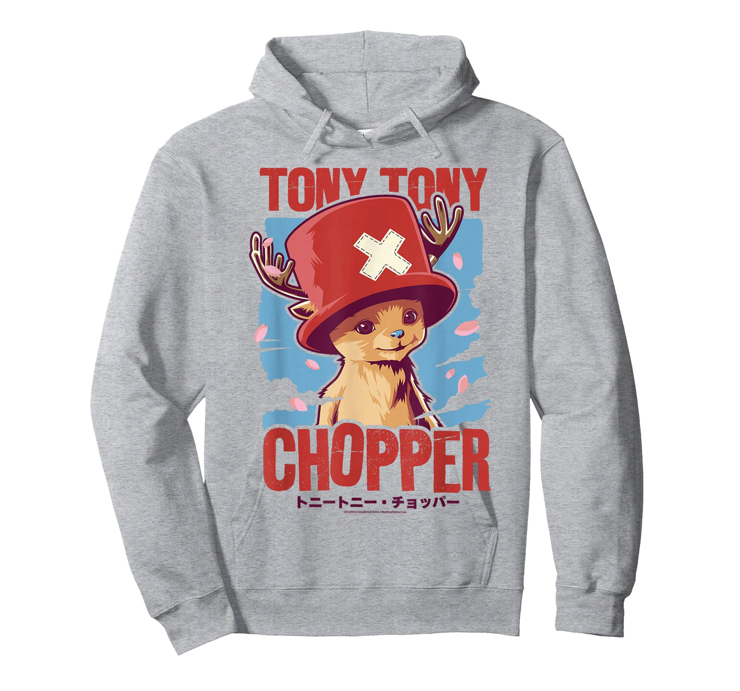 One Piece Tony Tony Chopper Distressed Kanji Poster T-Shirt