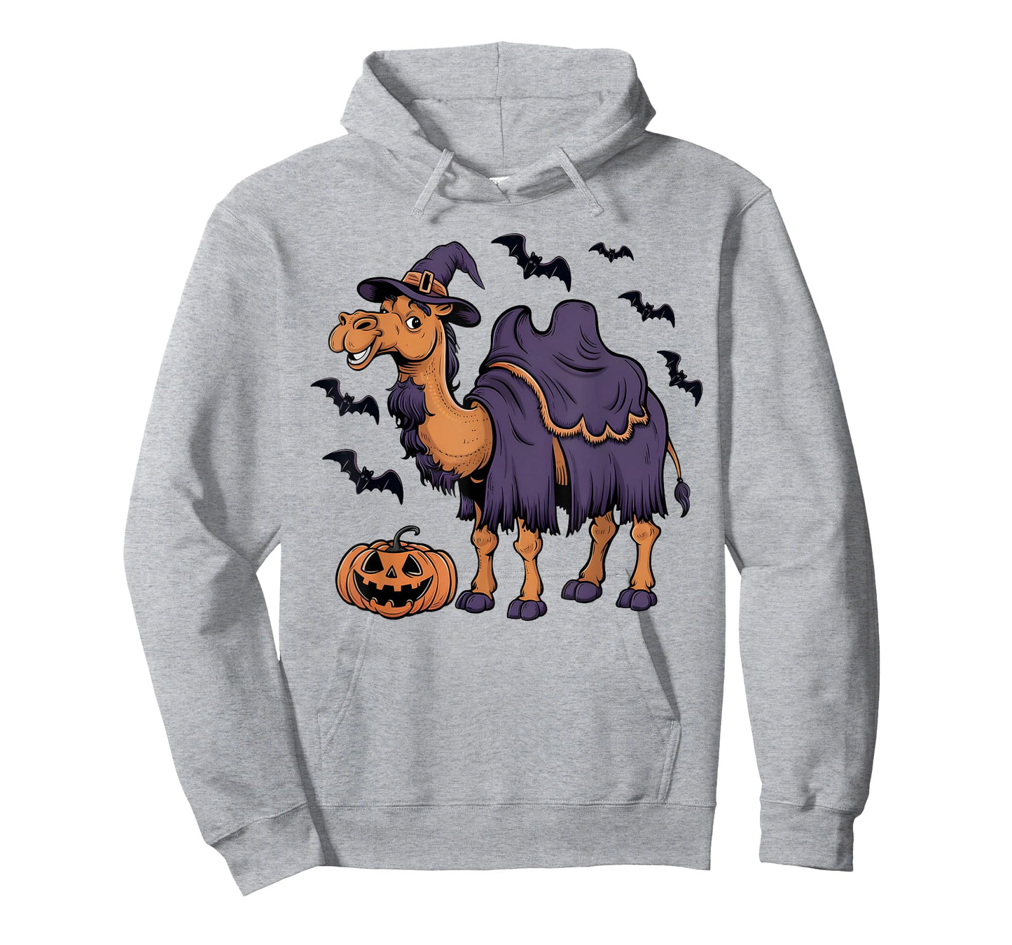 Camel Scary Pumpkin Bat Funny Witch Hat Camel Halloween T-Shirt