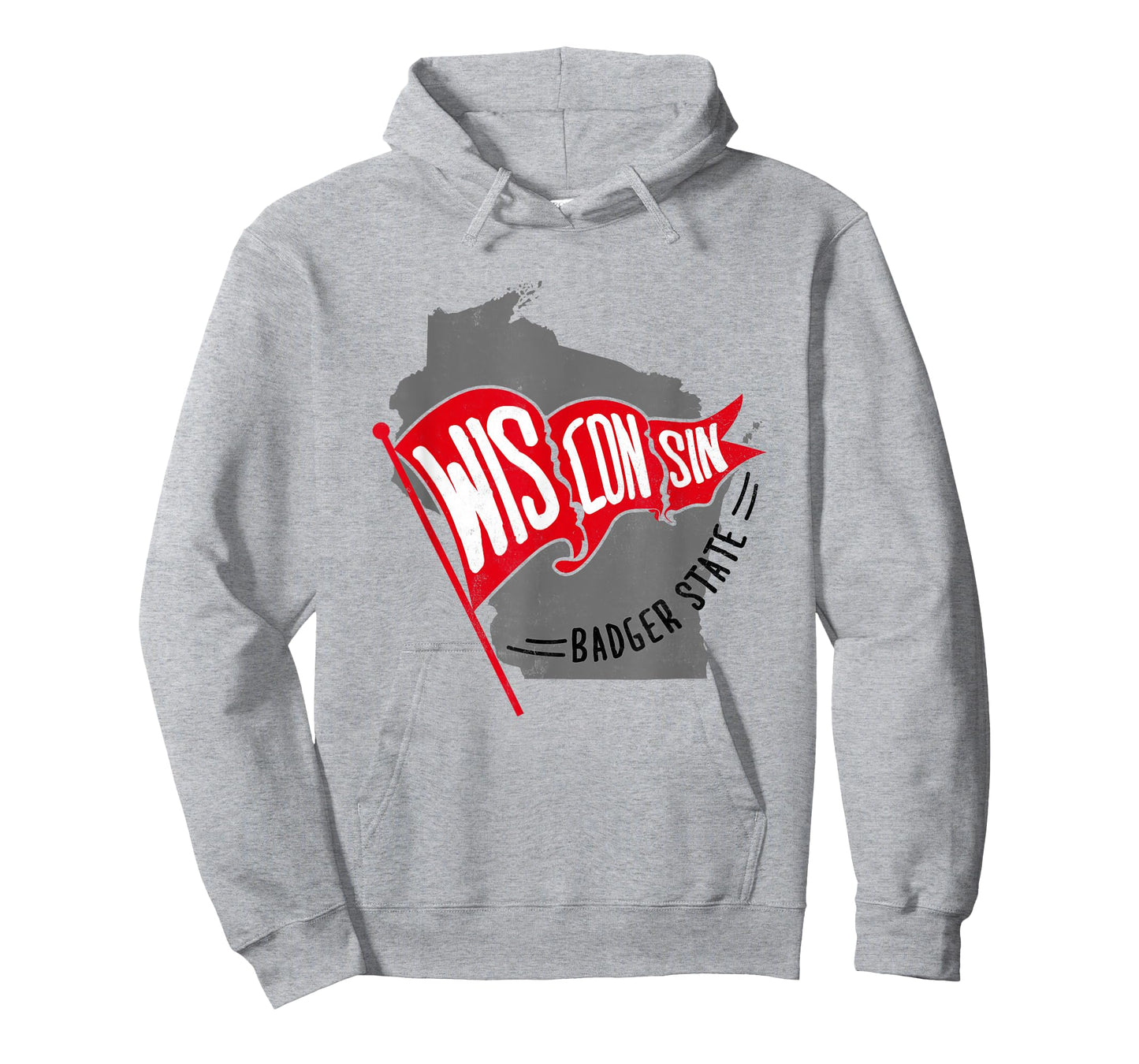 Trendy Wisconsin Badger State Vintage Logo T-Shirt