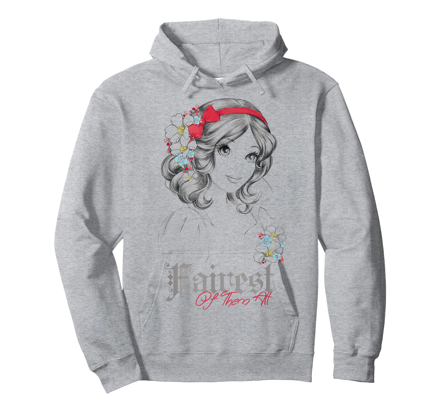 Disney Snow White Fairest Of Them All Modern Princess Sketch T-Shirt