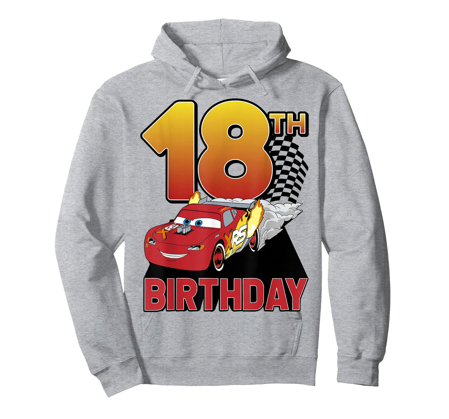 Disney Pixar Cars 18th Birthday Racer McQueen Graphic Tee T-Shirt