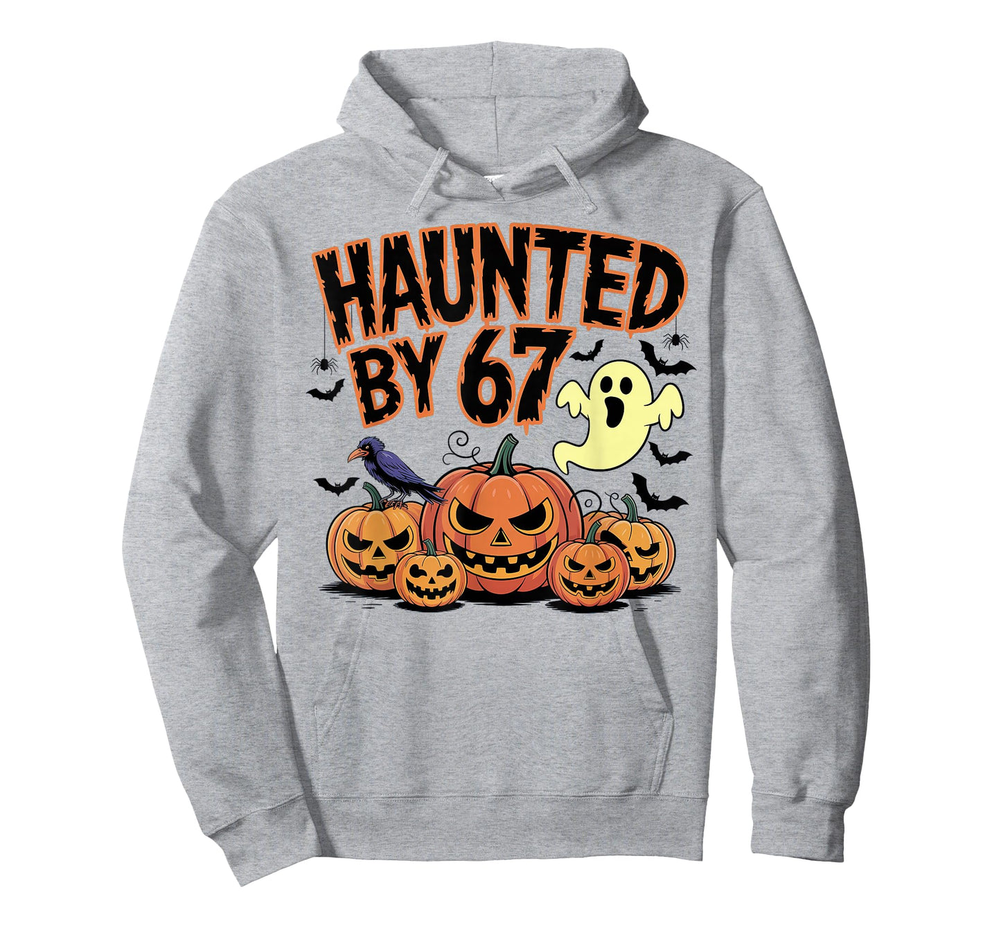 Haunted by 67 Ghost and Pumpkin Halloween T-Shirt