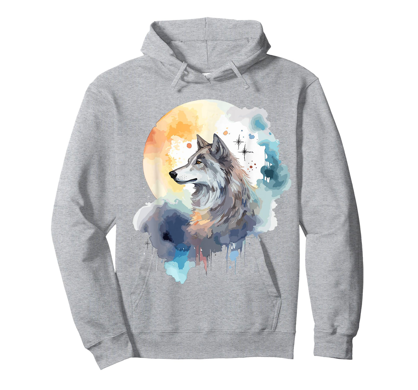 Wolf Head Watercolor T-Shirt