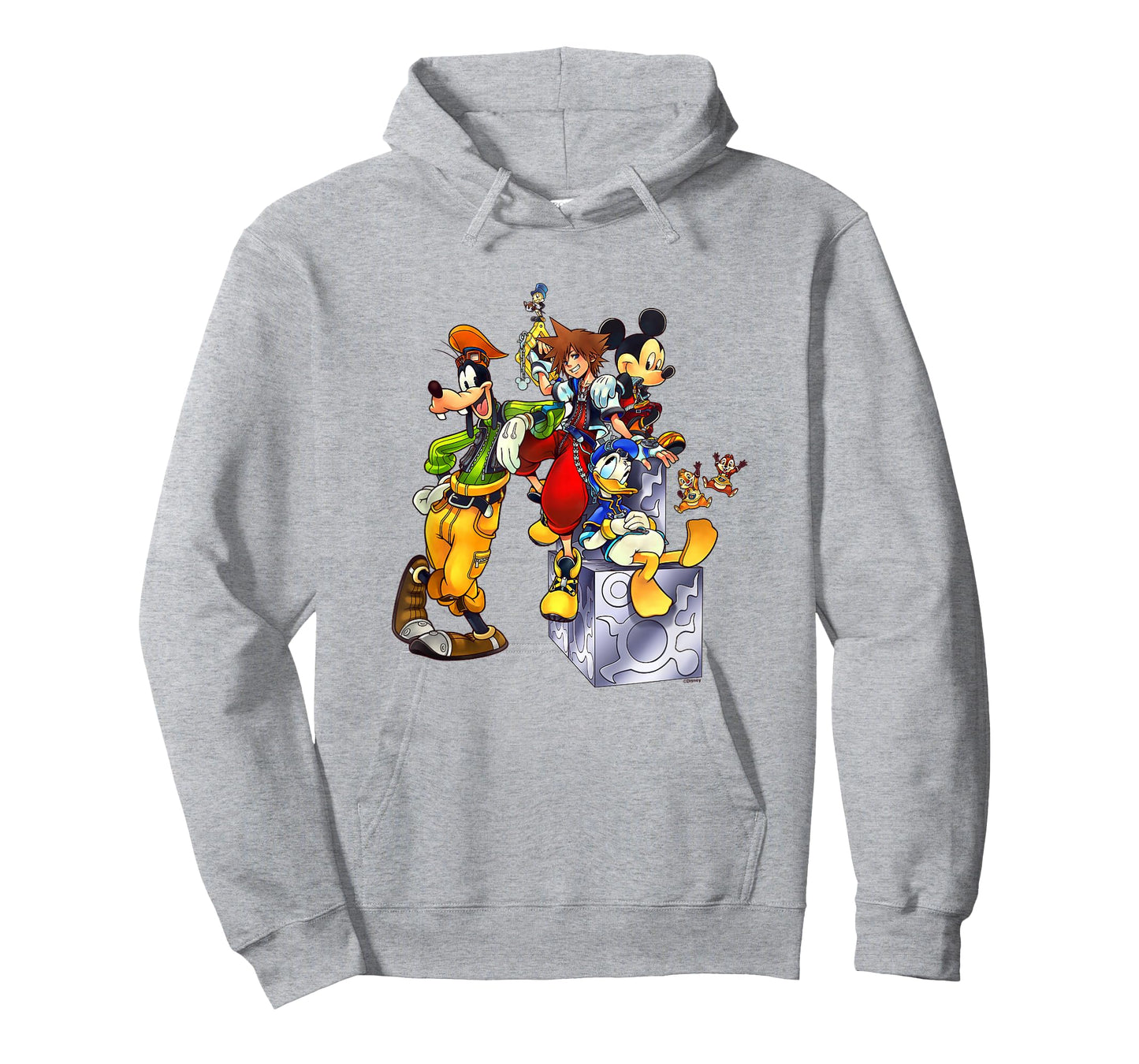 Disney Kingdom Hearts Goofy Mickey & Donald Sora Block Shot T-Shirt