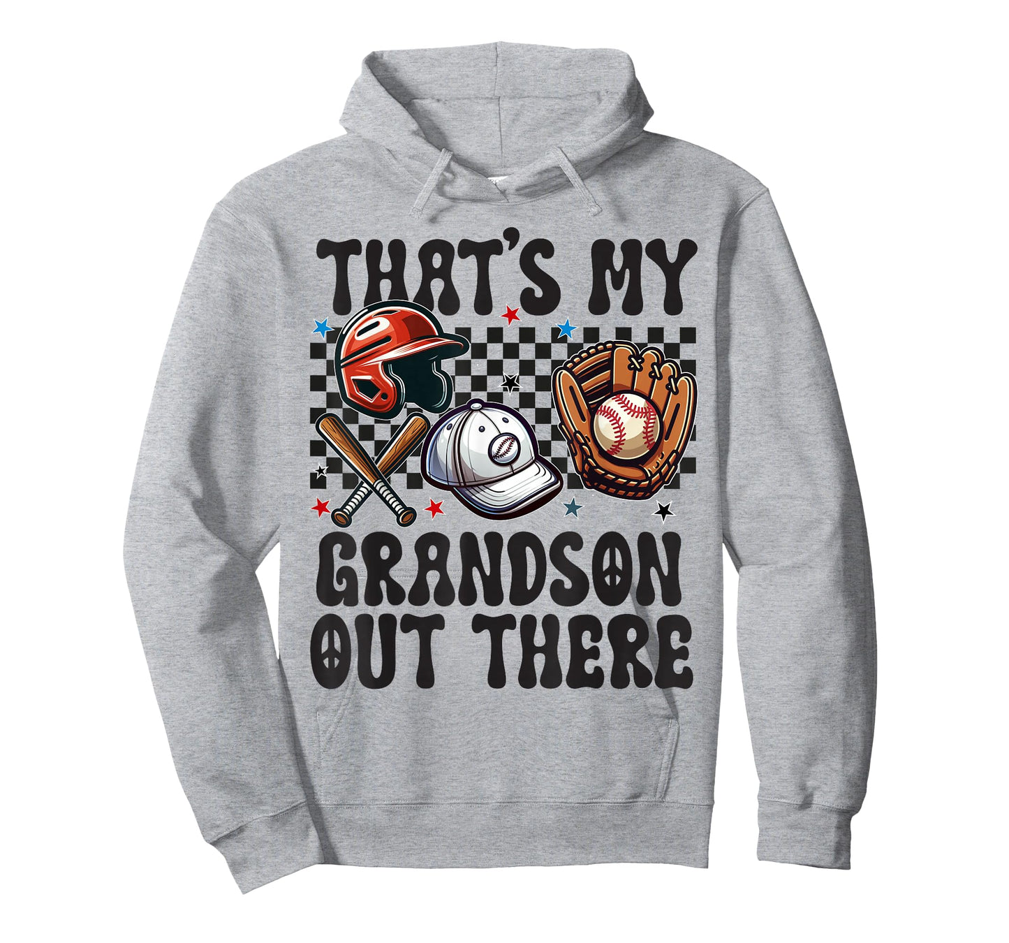 That's My Grandson Out There Baseball For Grandpa Grandma T-Shirt