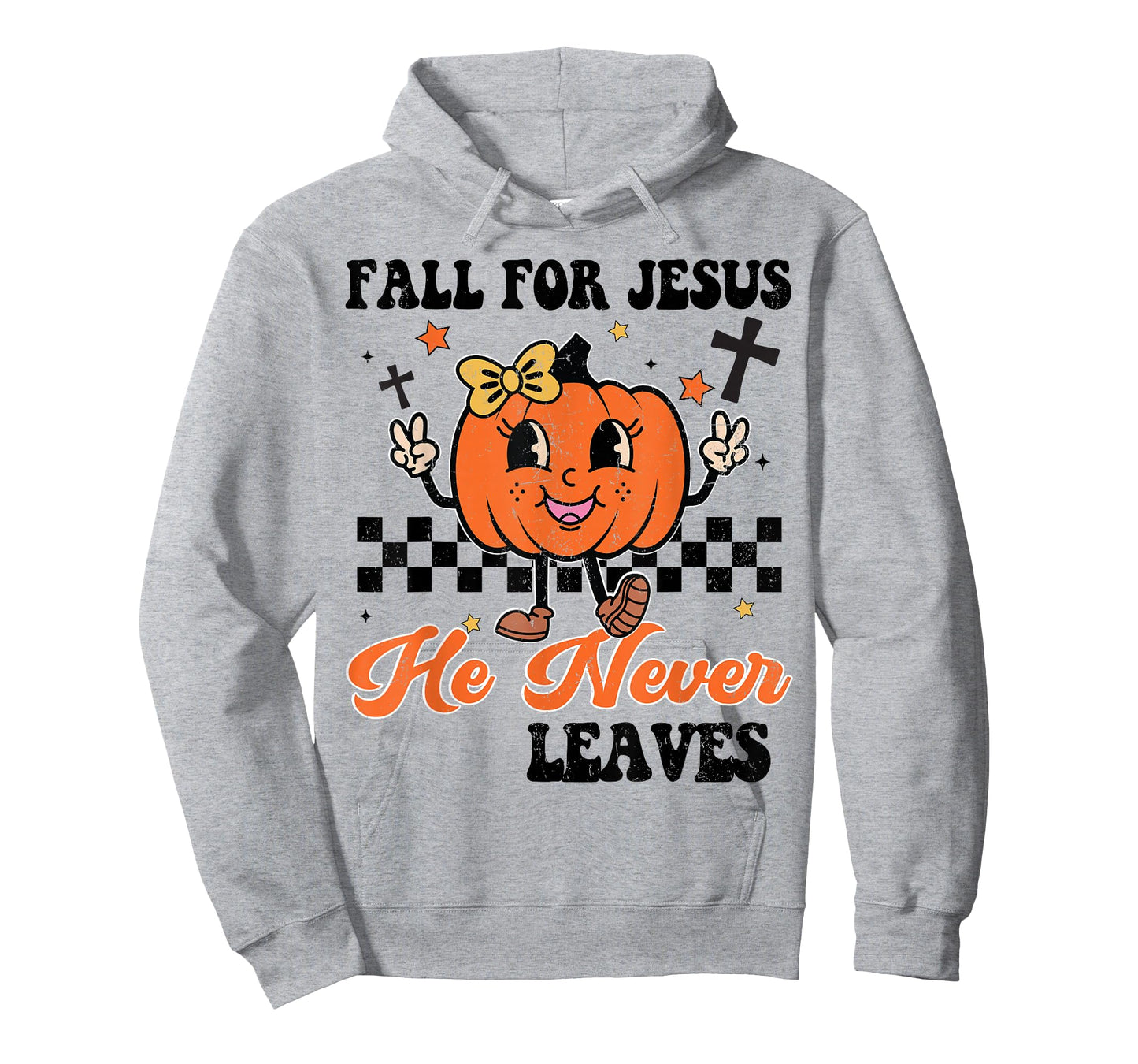 Girl Fall Jesus Never Leaves Thanksgiving Christian Outfit T-Shirt