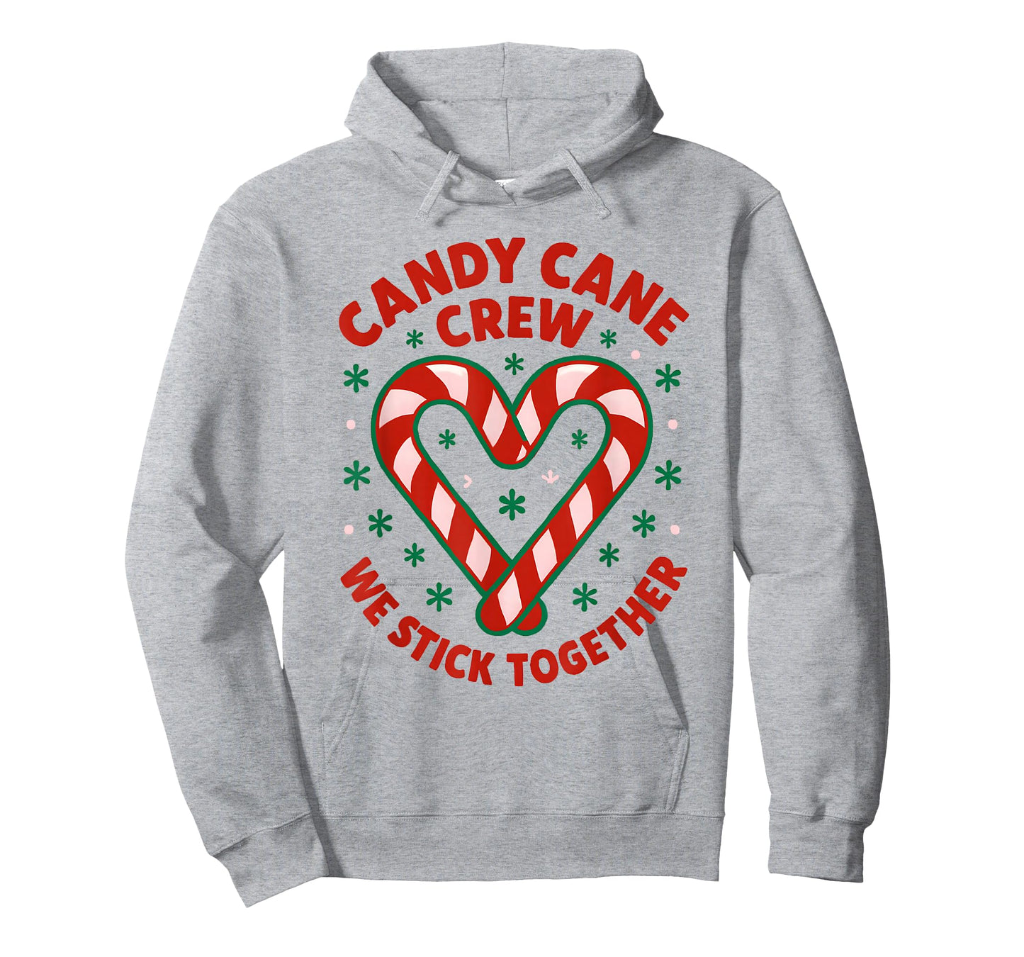 Christmas Candy Cane Crew We Stick Together T-Shirt