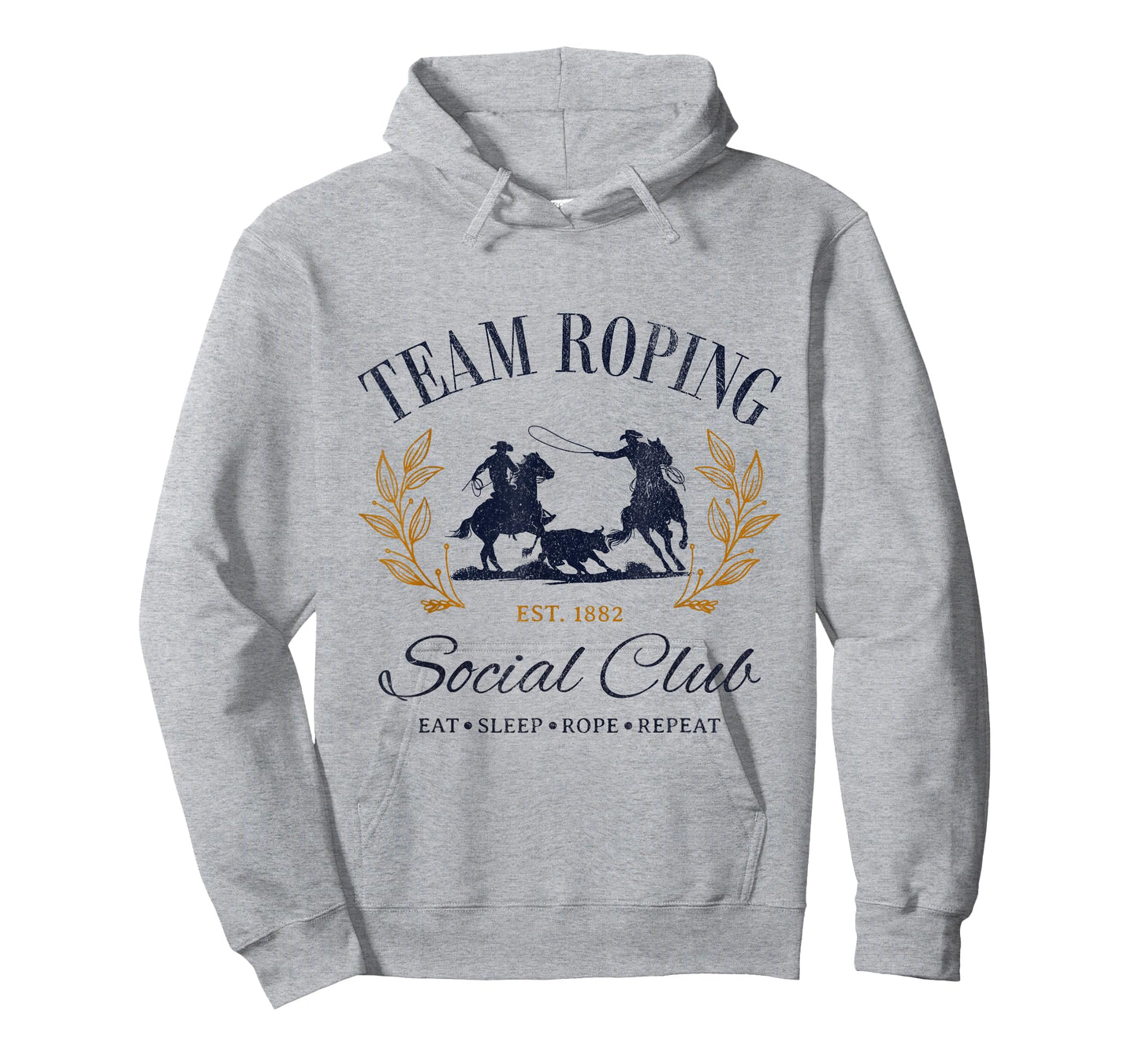 Team Roping Social Club Eat Sleep Rope Texas Rodeo Shirt T-Shirt