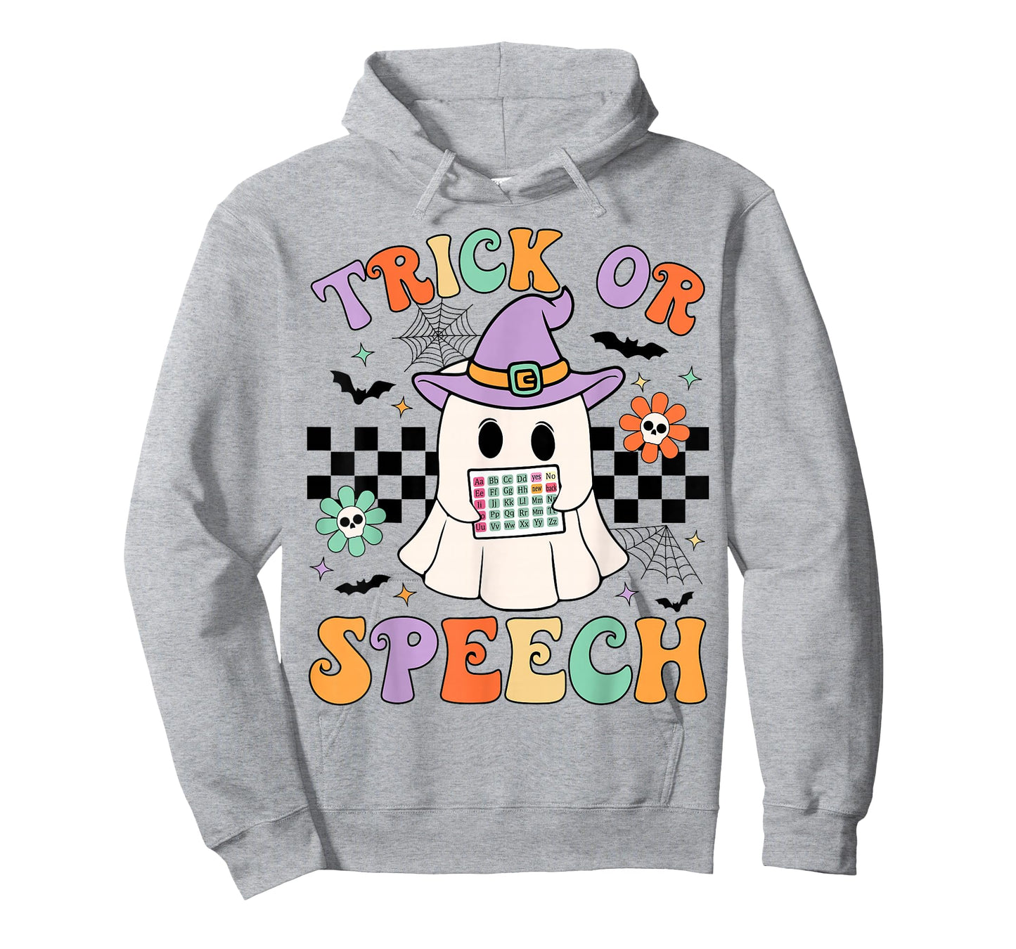 Trick or Speech Retro SLP Halloween Speech Therapy Halloween T-Shirt