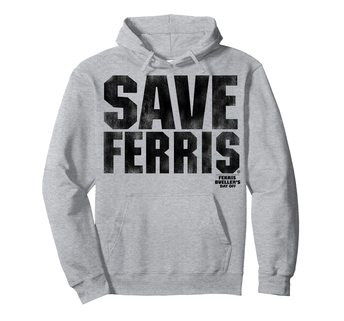 Ferris Bueller's Day Off Save Ferris Bold Black Type Graphic T-Shirt
