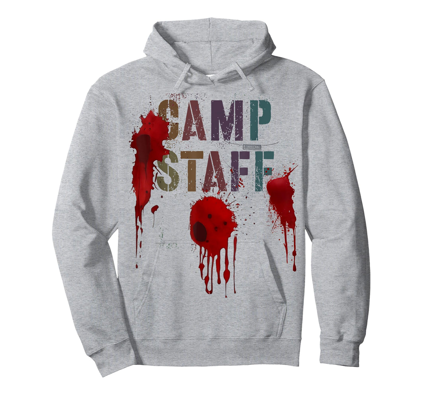 Funny Halloween CAMP STAFF Bloody Counselor Nurse I'm Fine T-Shirt