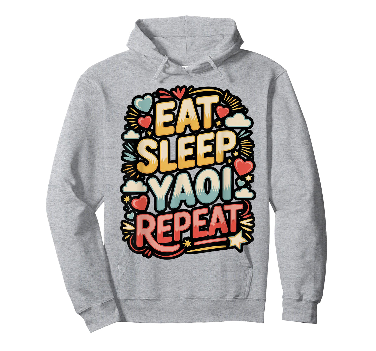 Eat Sleep Yaoi Repeat Manga Meme T-Shirt