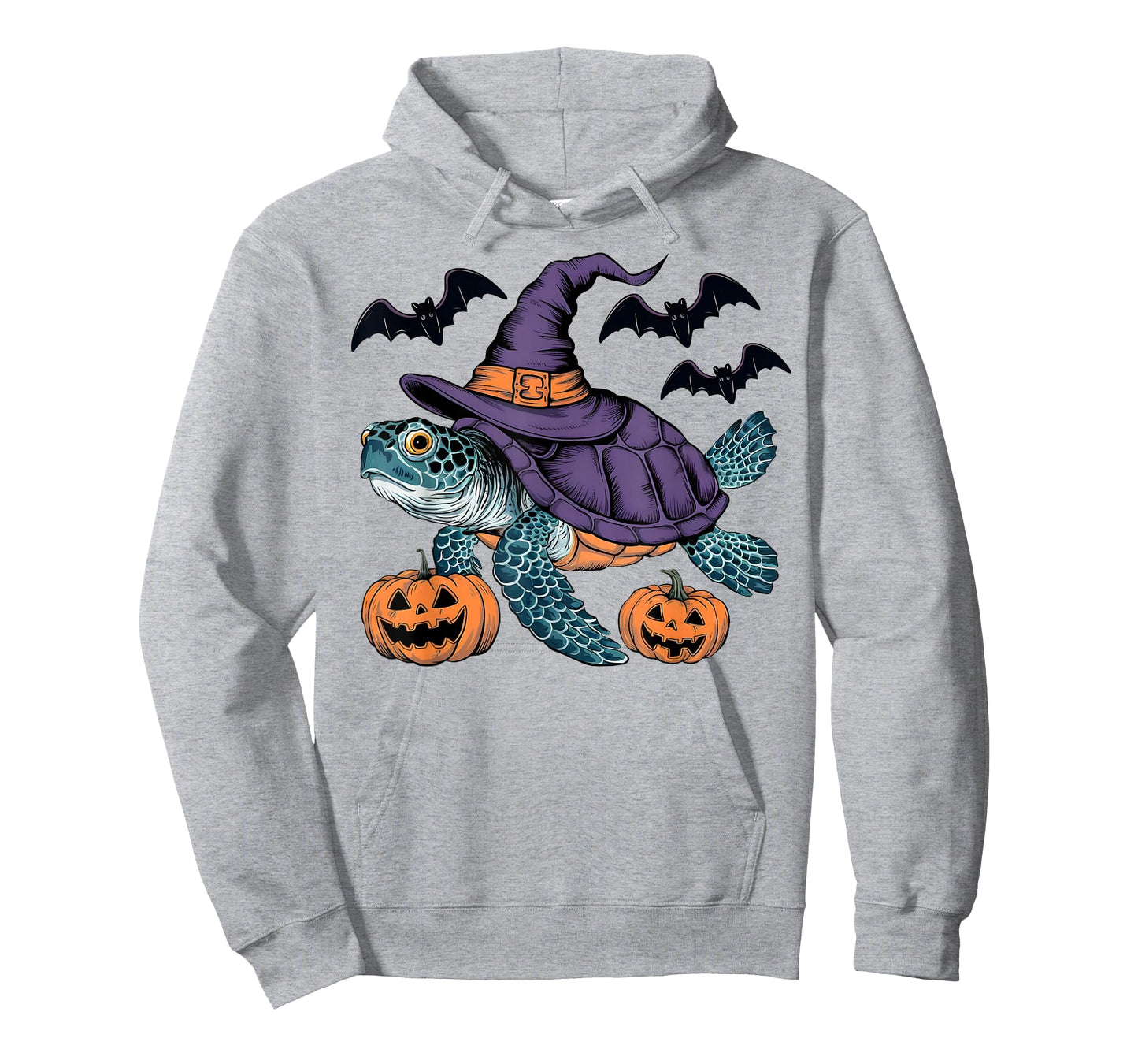 Pumpkin Bat Witch Costume Sea Turtle Halloween T-Shirt