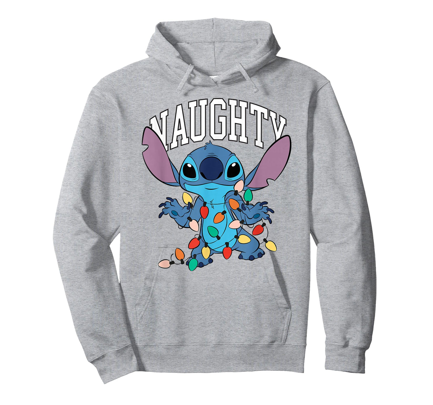Disney Lilo & Stitch Christmas Naughty Boy with Xmas Lights T-Shirt
