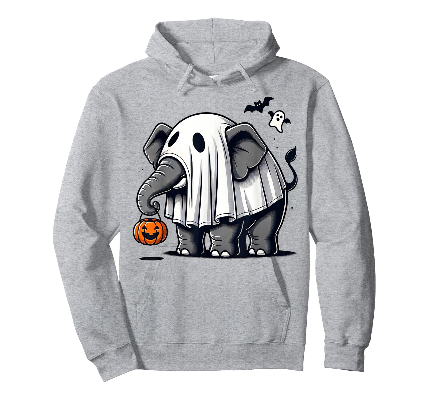 Funny Elephant Halloween Costume Ghost Trick Or Treat T-Shirt