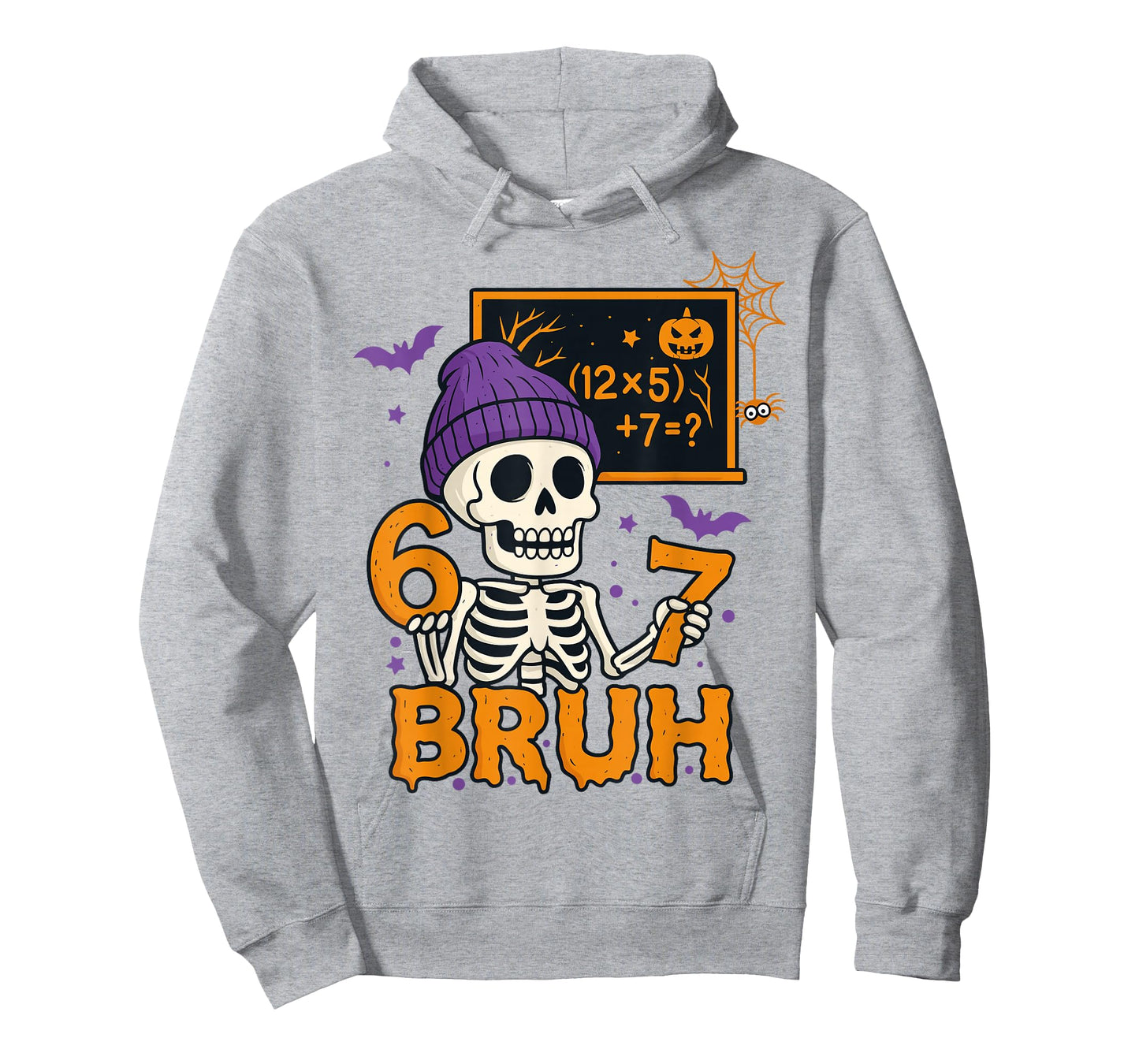 67 Teacher Halloween Skeleton Six Seven Meme Brainrot Math T-Shirt