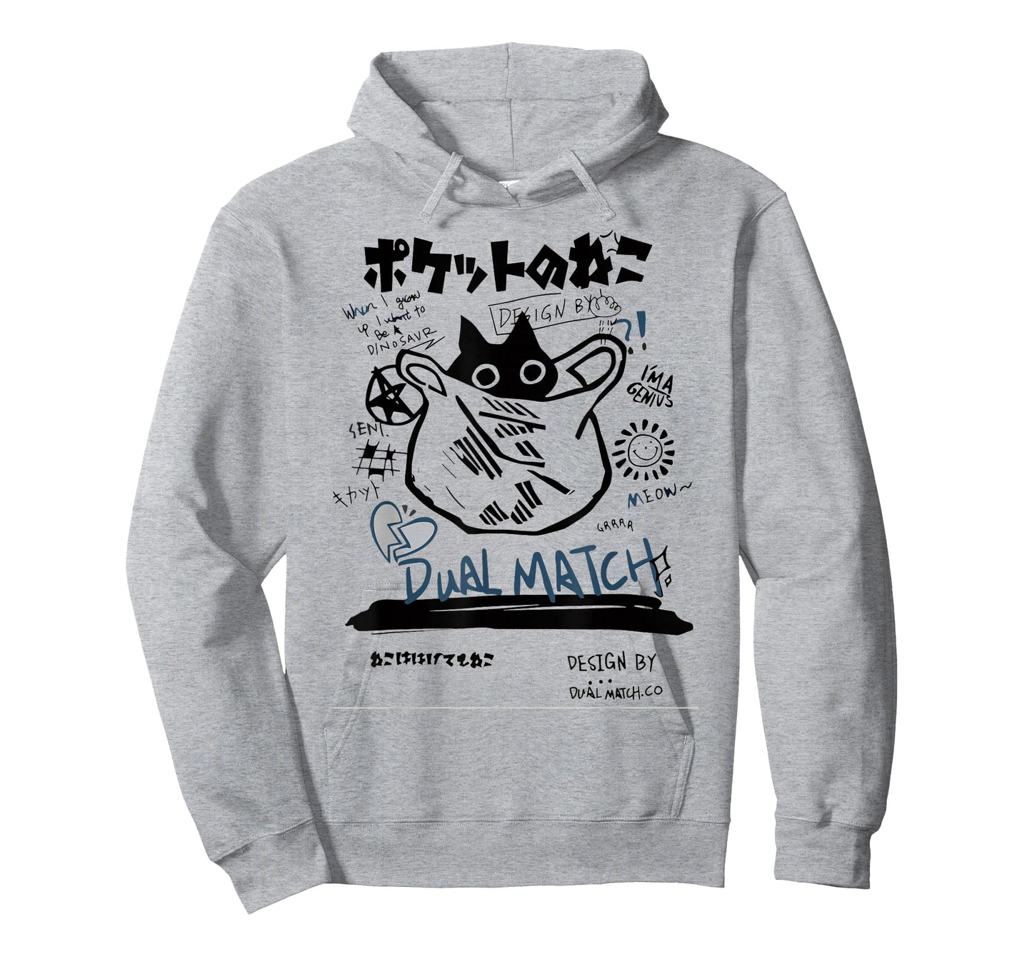 Cute Kawaii Tuxedo Cat Manga Art Harajuku Aesthetic T-Shirt