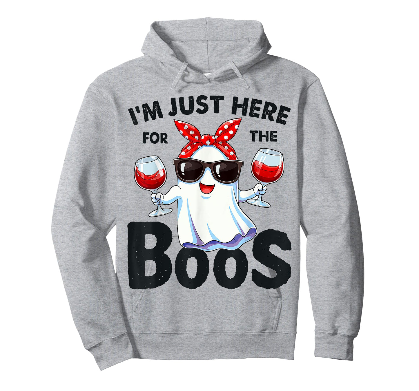 Funny Halloween Ghost I'm Just Here For The Boos vintage T-Shirt