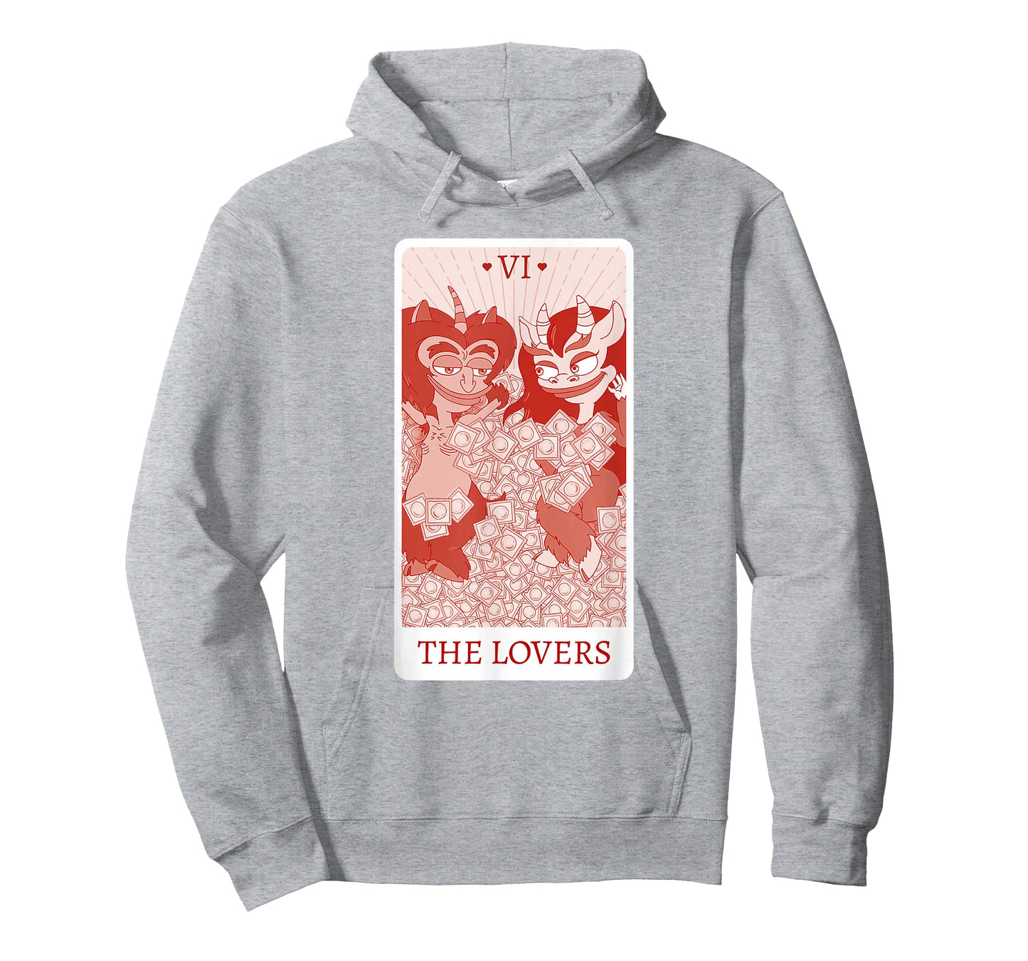 Big Mouth The Lovers Hormones Monsters Tarot Card T-Shirt