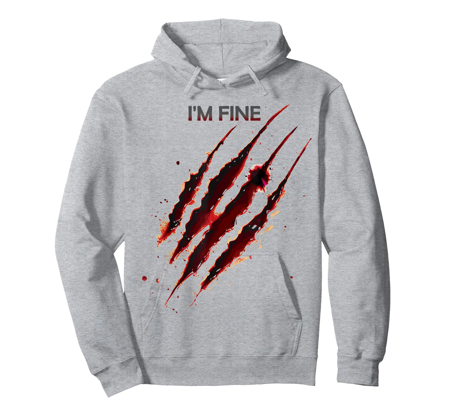 I'm Fine Bloody Shirt Zombie Blood Splatter Halloween T-Shirt