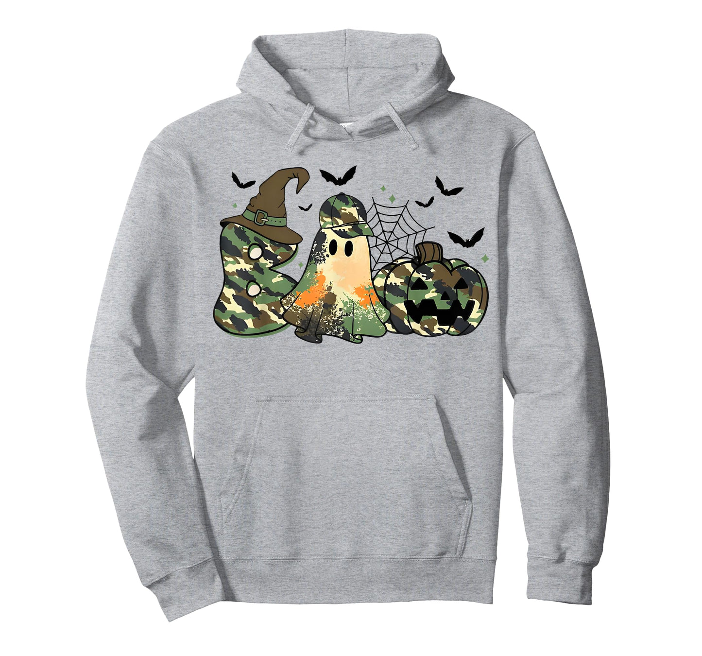 Retro Camo Boo Ghost Coquette Camouflage Ghost Halloween T-Shirt