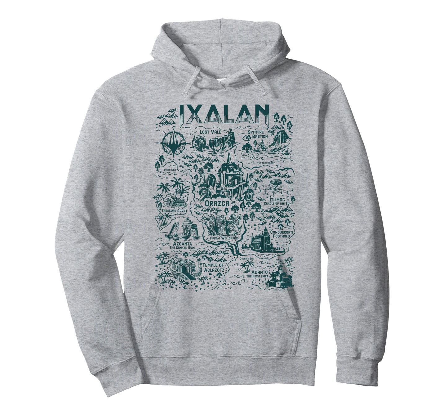 Magic: The Gathering Wizards Of The Coast Ixalan Map Vintage T-Shirt