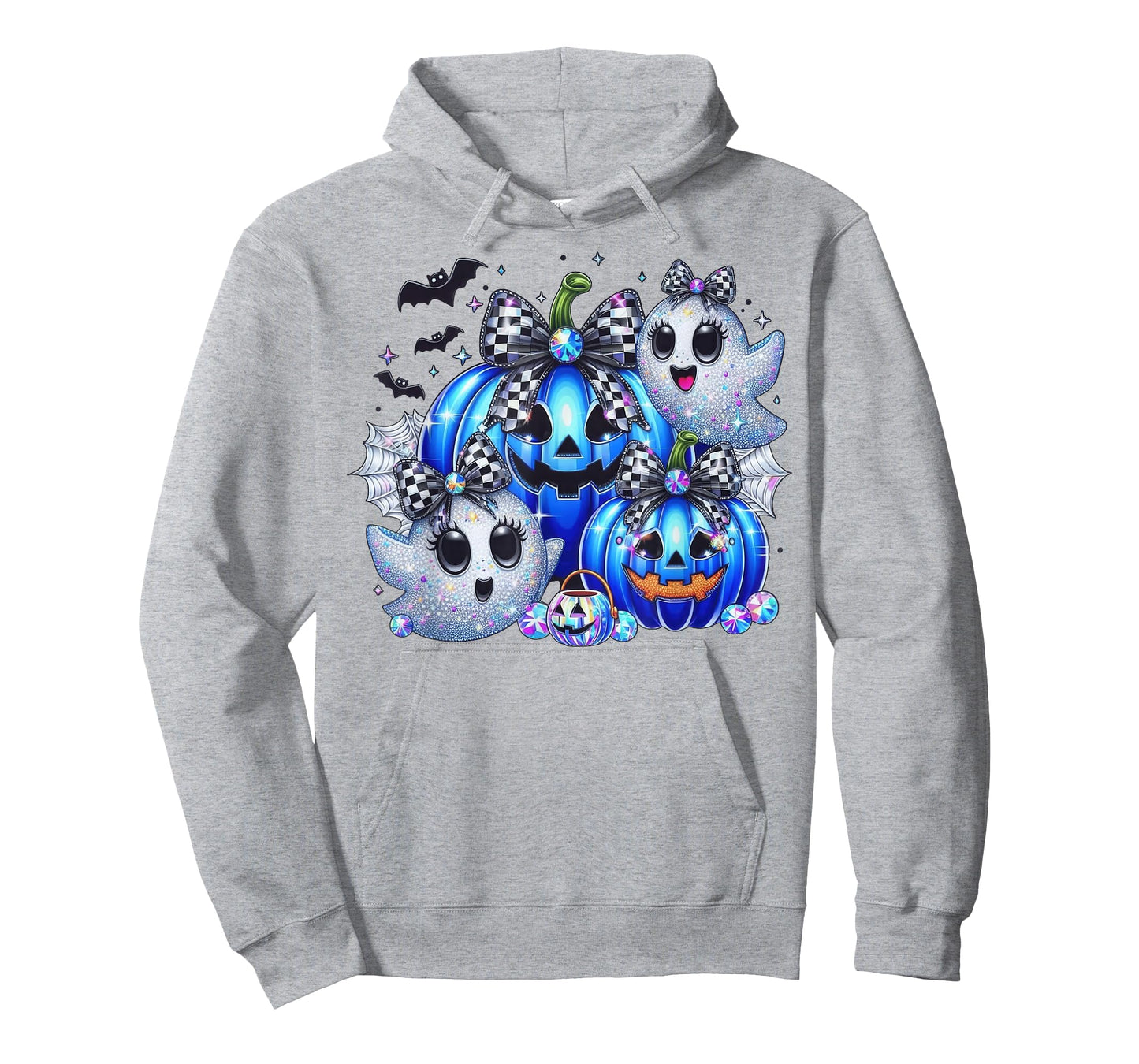 Vintage Dallas Ghost Cute Ghost Halloween Blue Pumpkin T-Shirt