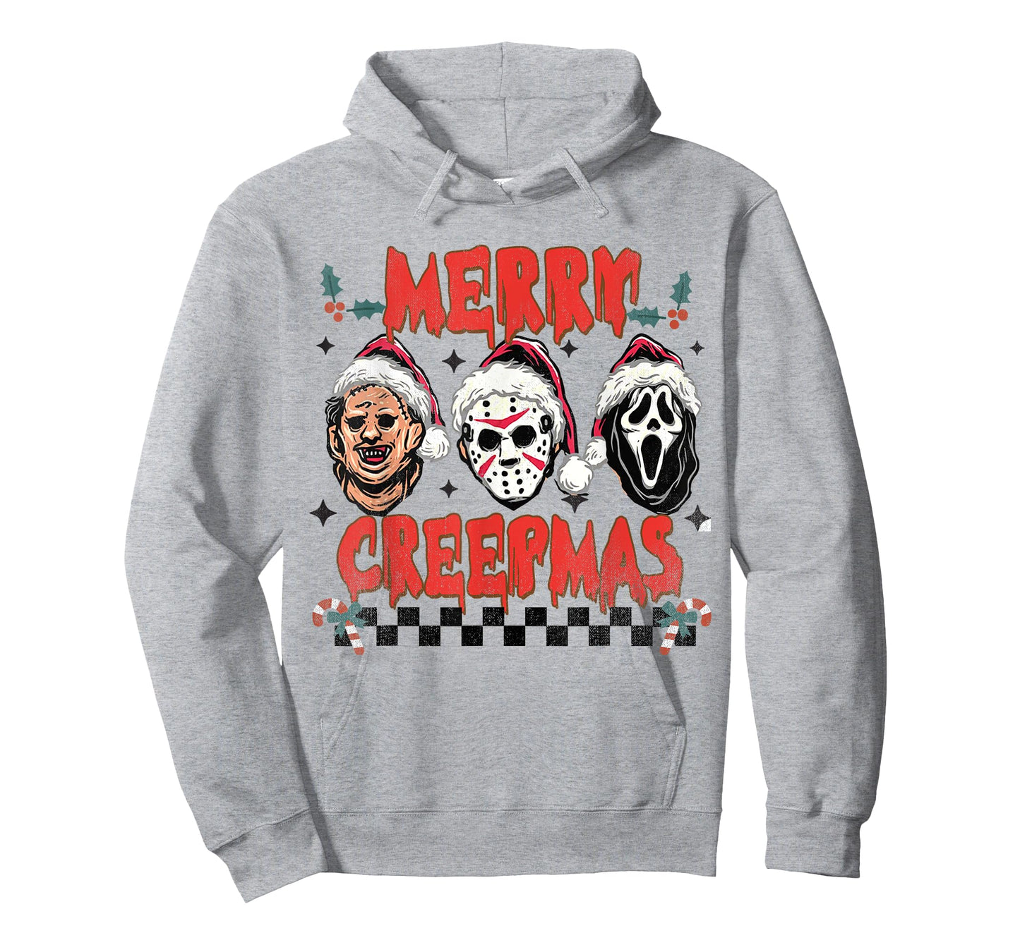 Merry Creepmas - Horror Lovers Christmas Santa T-Shirt