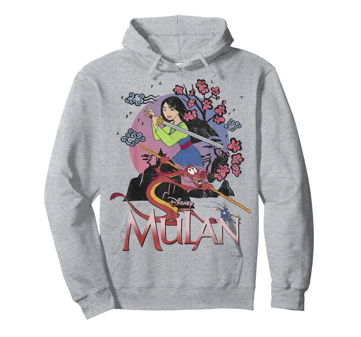Disney Mulan and Mushu Collage Portrait Logo T-Shirt Small