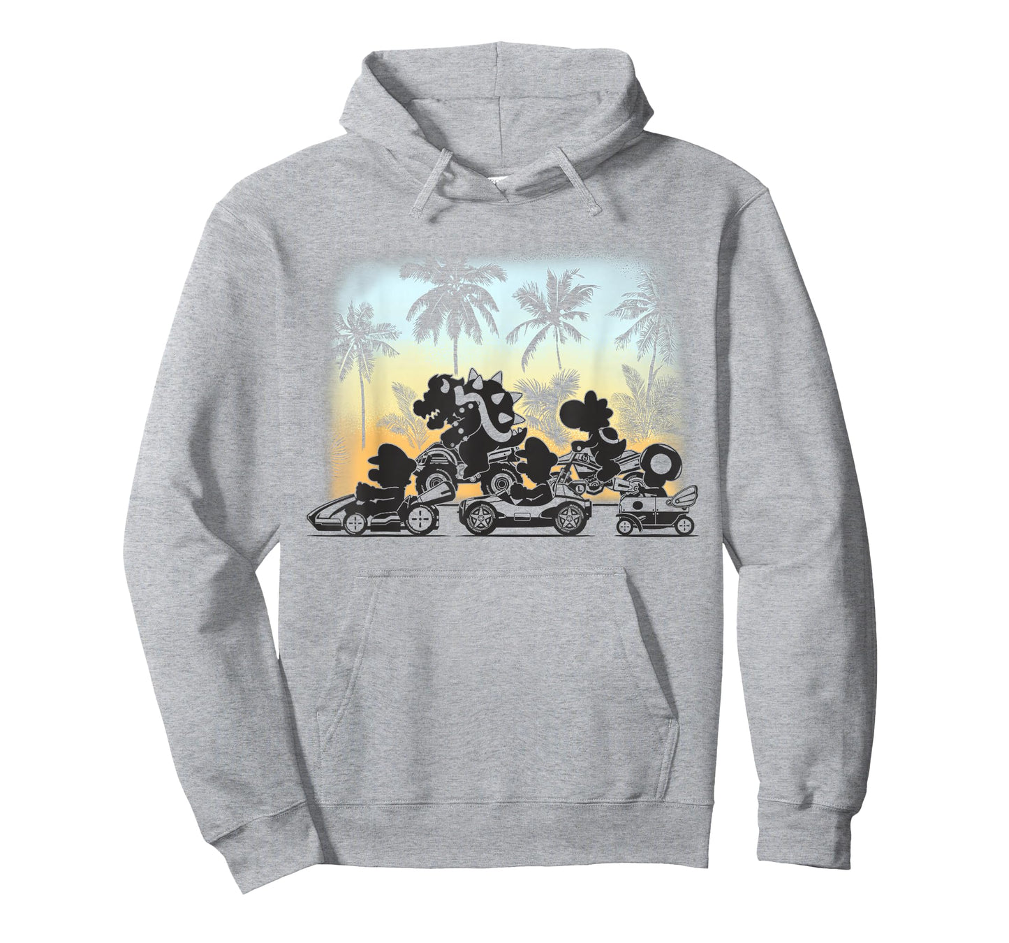 Mario Kart Tropical Silhouette Racers T-Shirt