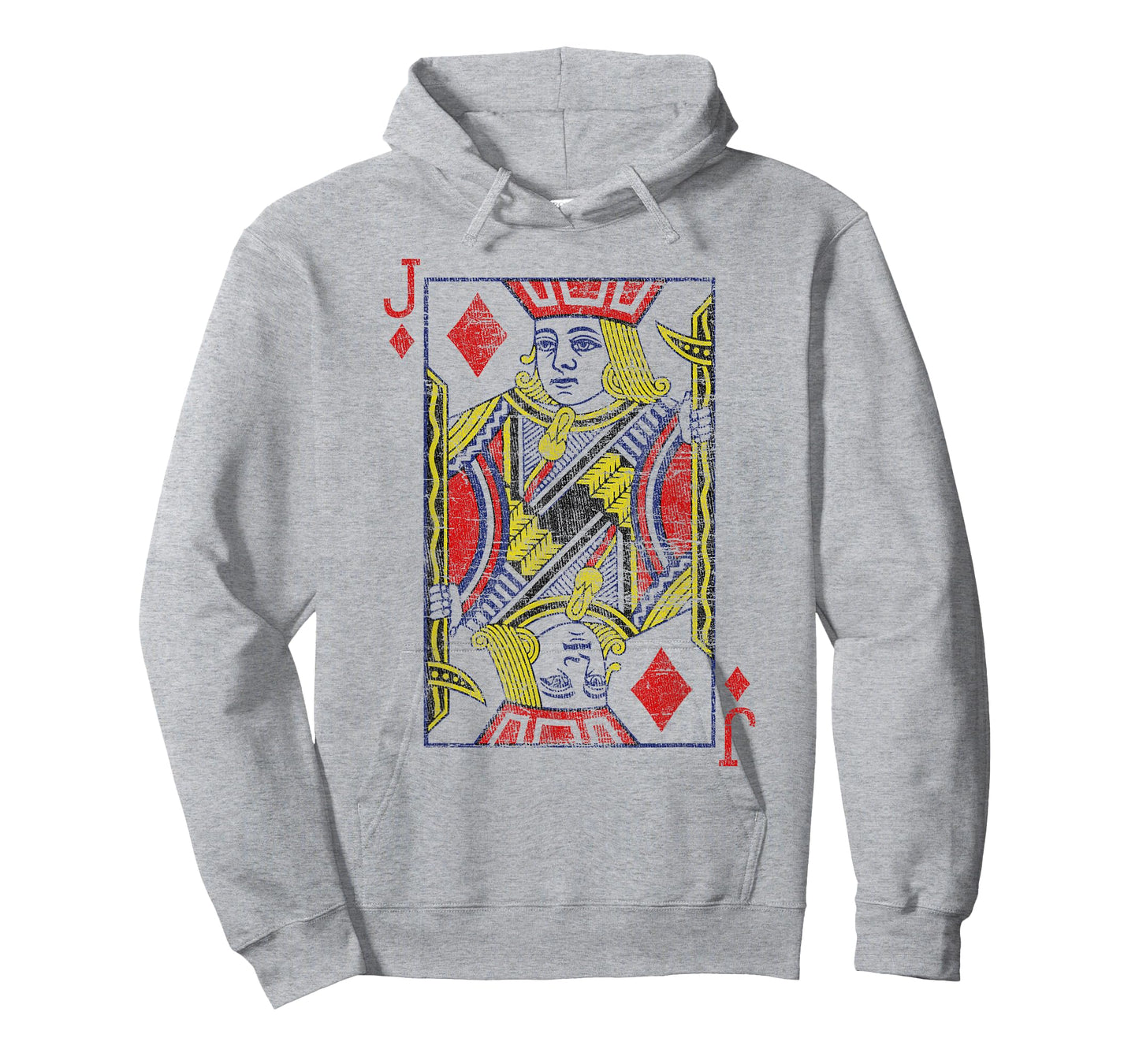 Jack Of Diamonds Playing Card Costume Poker Distressed T-Shirt