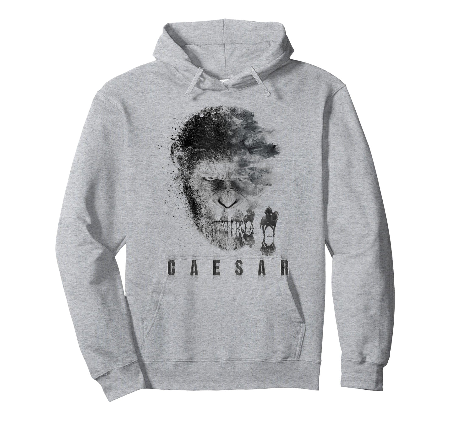 War for The Planet of The Apes Monochrome Caesar & Riders T-Shirt
