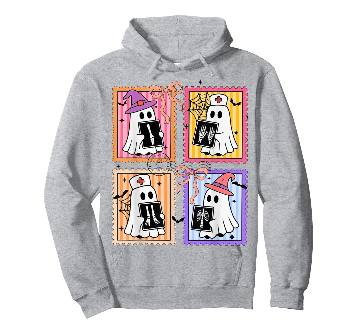 Halloween Radiology Technologist RAD Tech X-ray Ghost Stamp T-Shirt