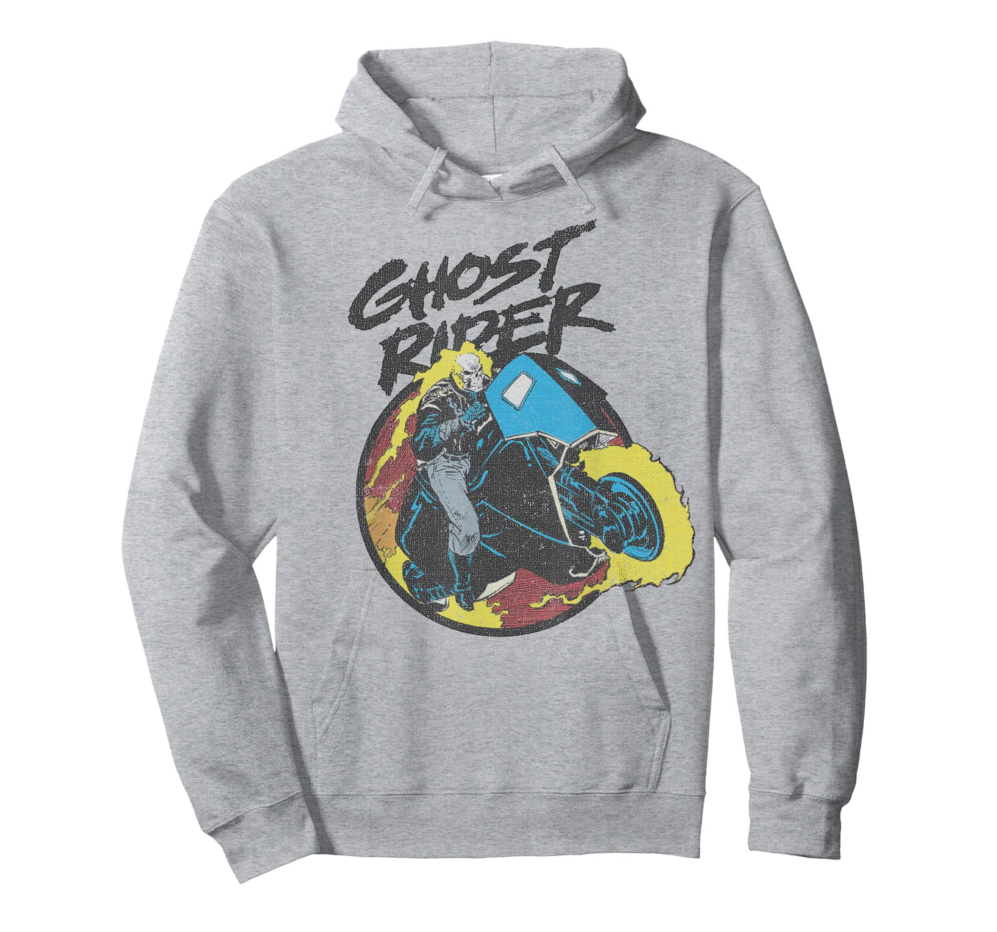 Marvel Ghost Rider Circle Portrait Action Shot T-Shirt