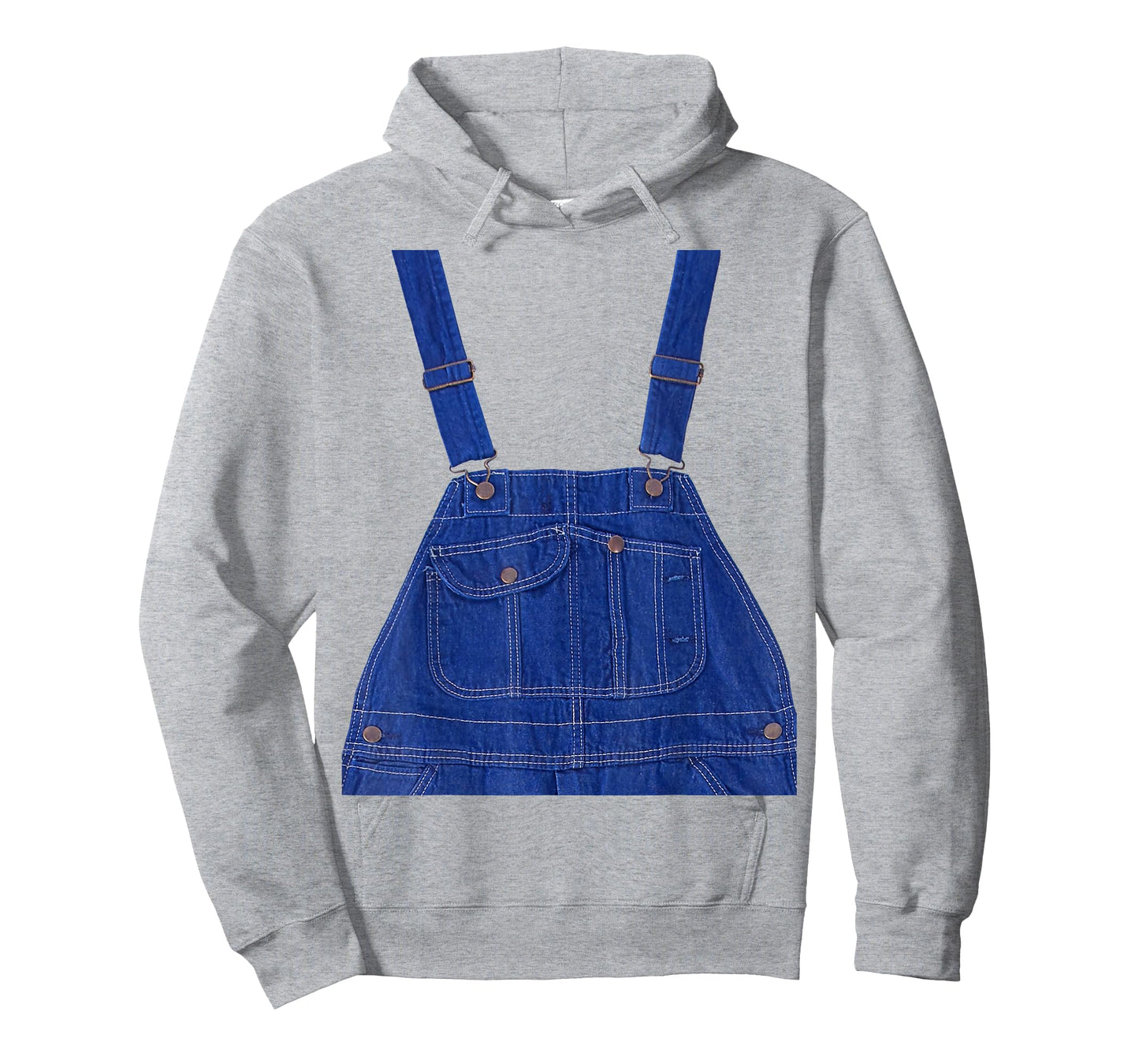 Party Costume - Blue Color Overall Printed On A Yellow Color T-Shirt