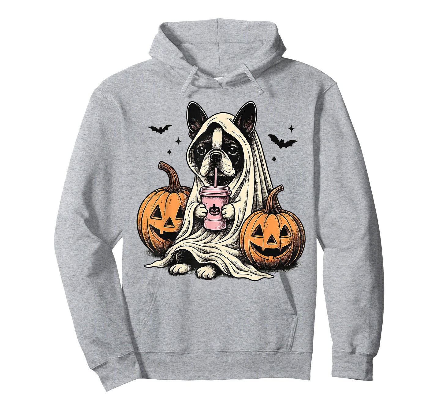 Halloween Boston Terrier Ghost T-Shirt