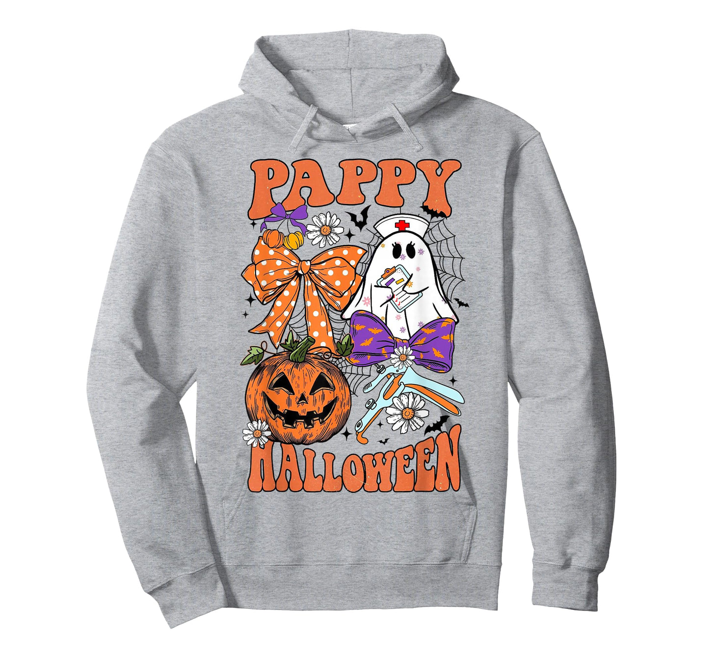 Pappy Halloween Ghost with Speculum Pumpkin Cute OBGYN Nurse T-Shirt