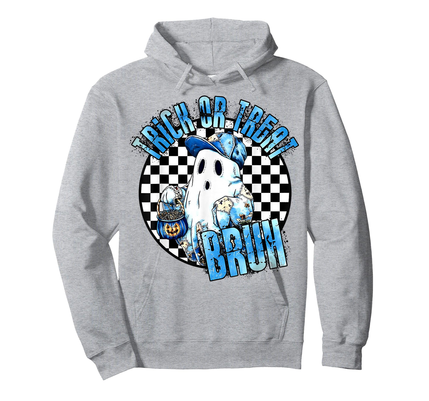 Bruh Ghost Halloween Cute Ghost Trick Or Treat Boys Kids T-Shirt