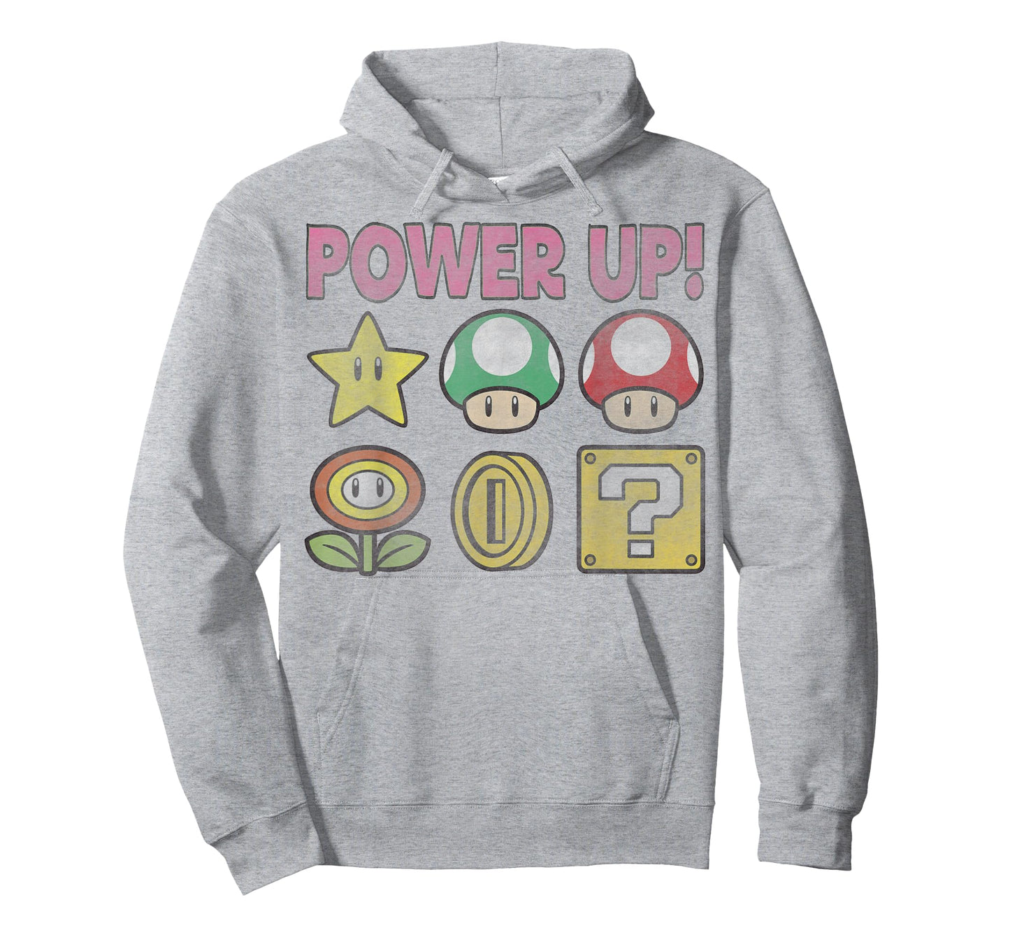 Nintendo Super Mario Power-Up Icons Vintage Graphic T-Shirt T-Shirt