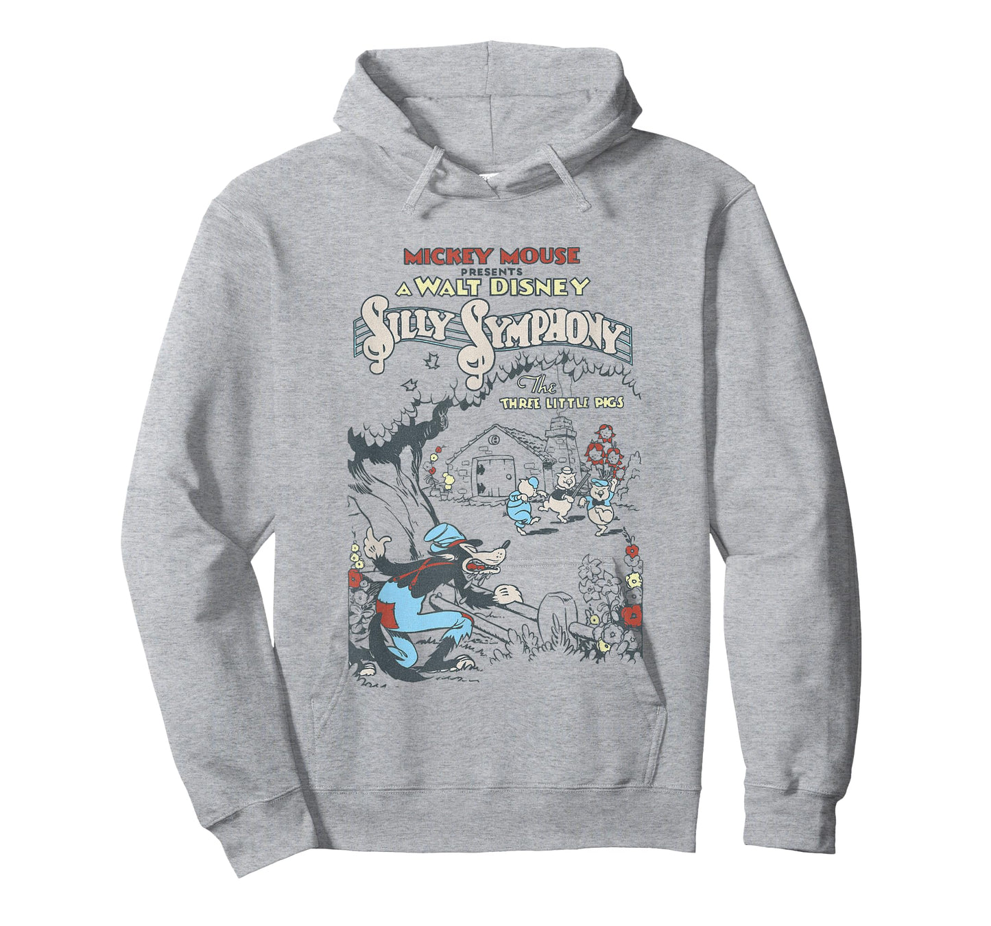 Disney Silly Symphonies Present The Three Little Pigs Retro T-Shirt
