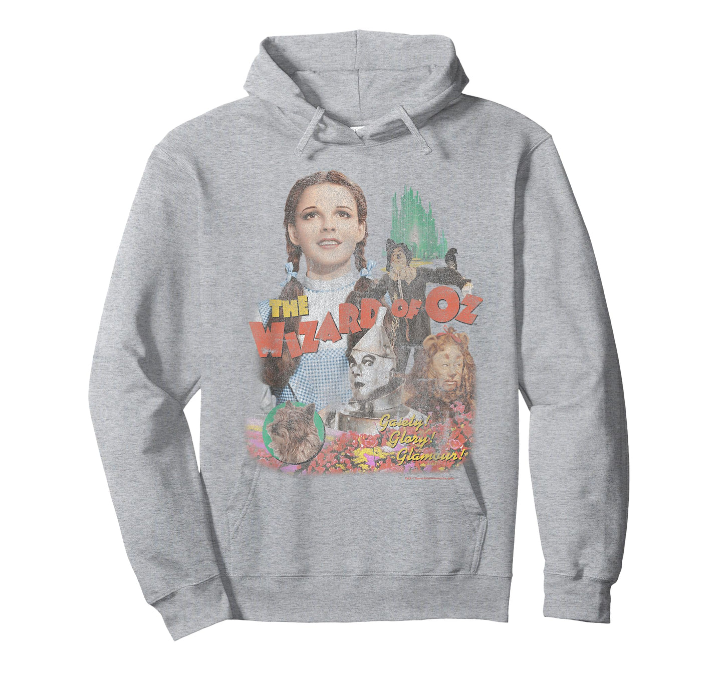Wizard of Oz Vintage Distressed Film Poster with Cast Movie T-Shirt