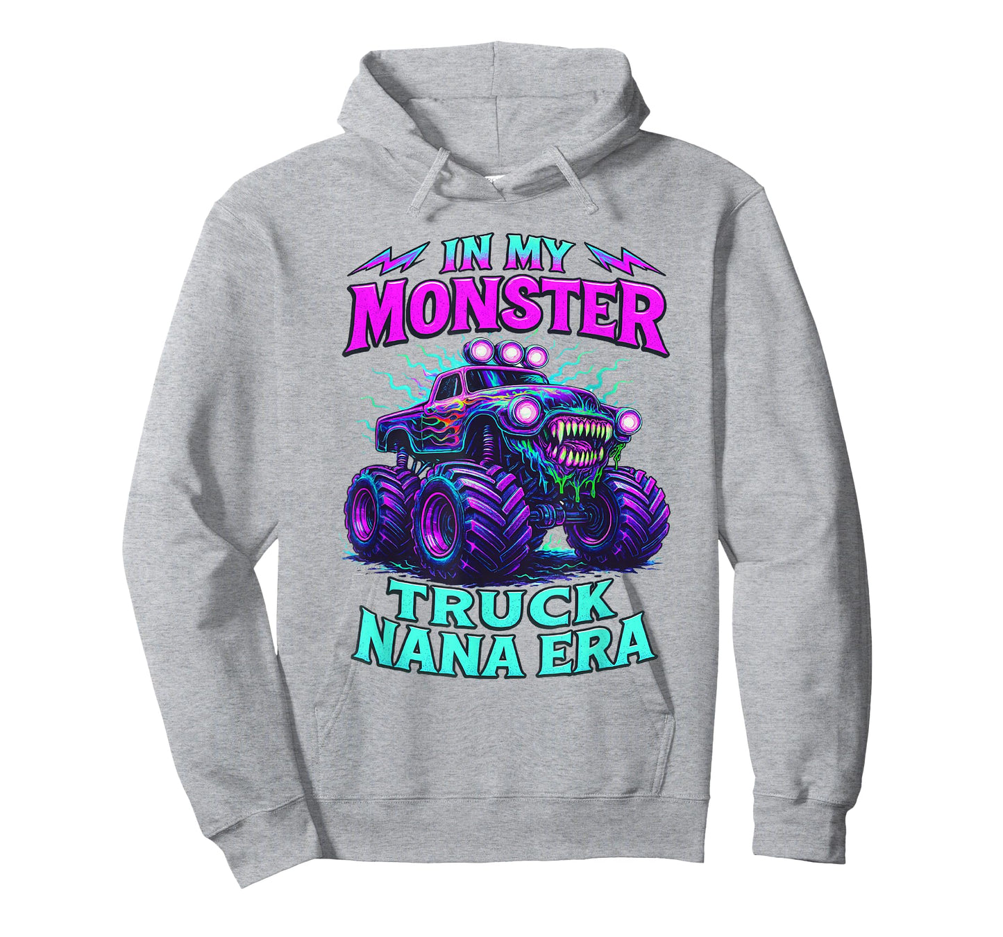 In My Monster Truck Nana Era Funny Monster Truck Mom T-Shirt