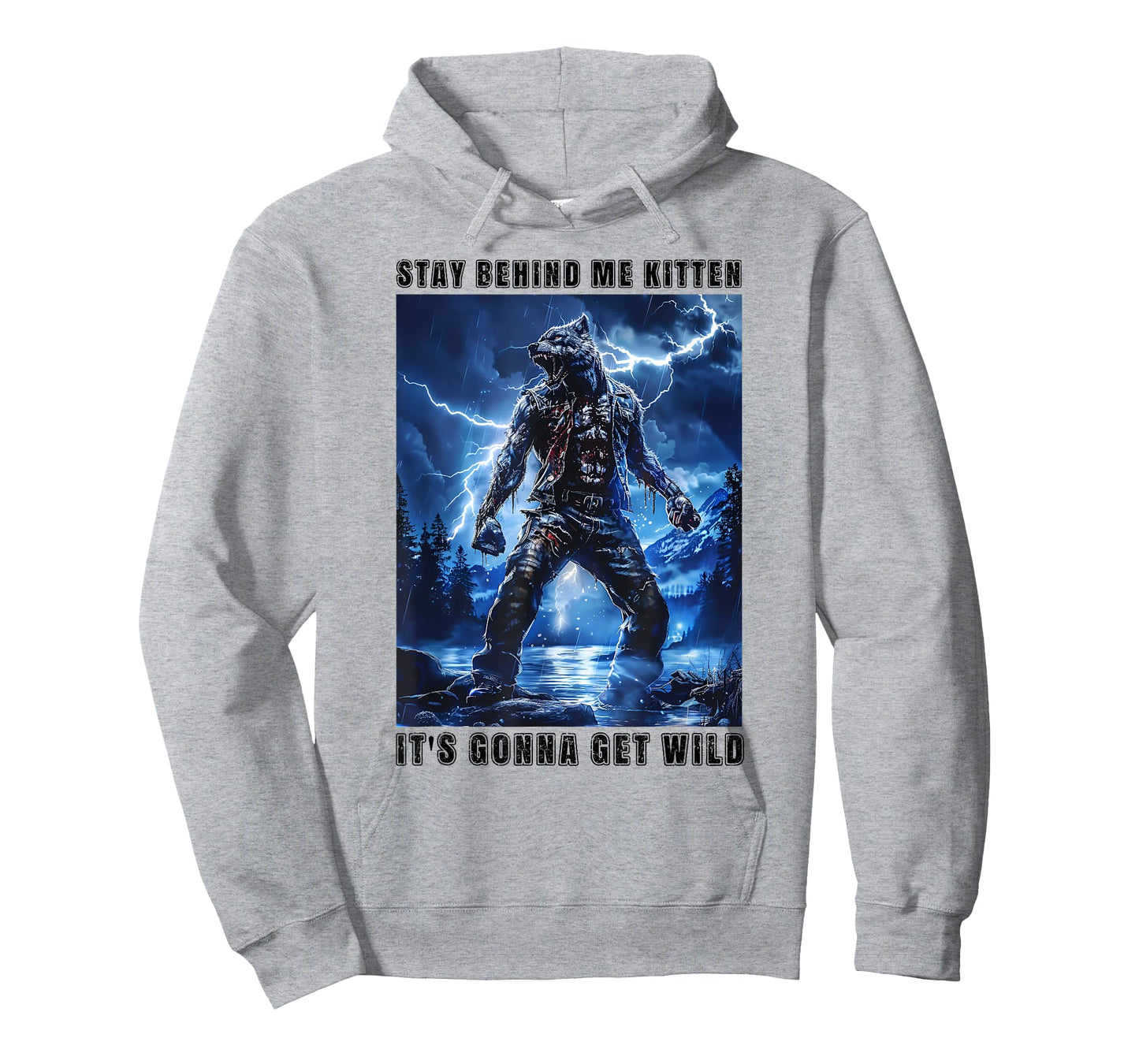 Super Cringy Alpha Wolf Kitten Meme Stay Behind Me Kitten T-Shirt