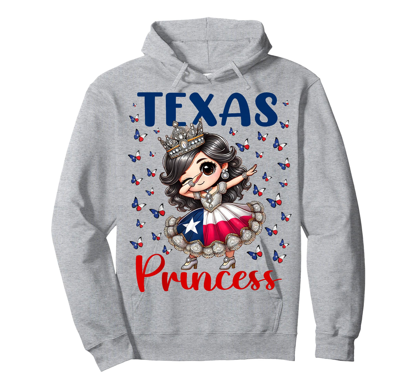 Texas Princess Dab Dance Texas Flag for Girls Toddlers Kids T-Shirt