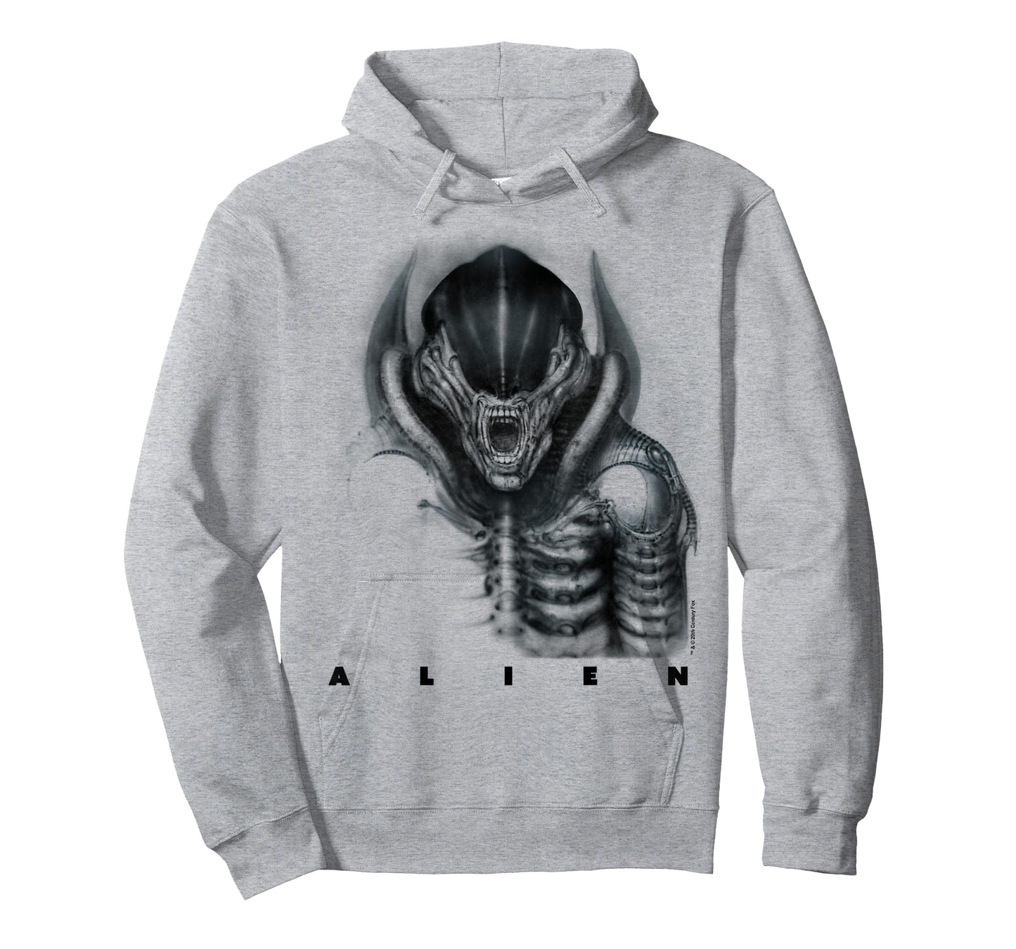 Aliens Iconic Epic Xenomorph Faded Big Chest Epic Portrait T-Shirt