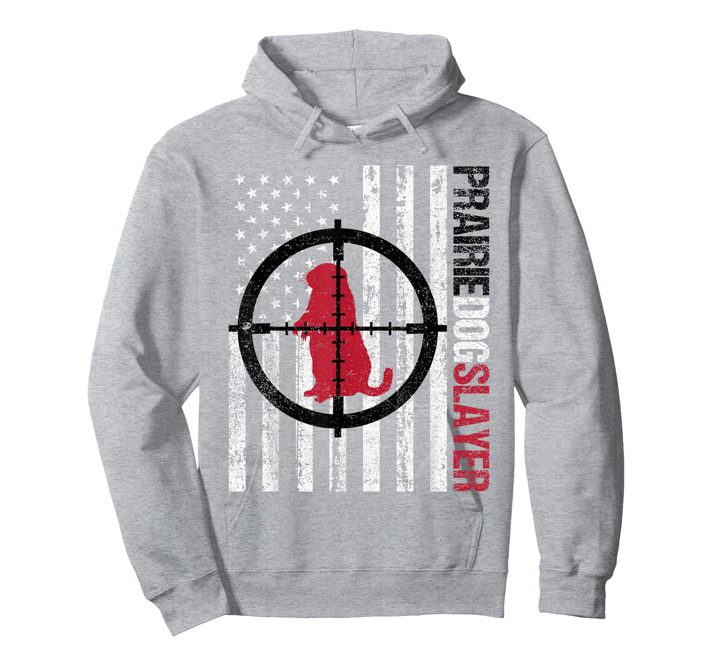 American Flag Prairie Dog Hunting Prairie Dog Slayer T-Shirt