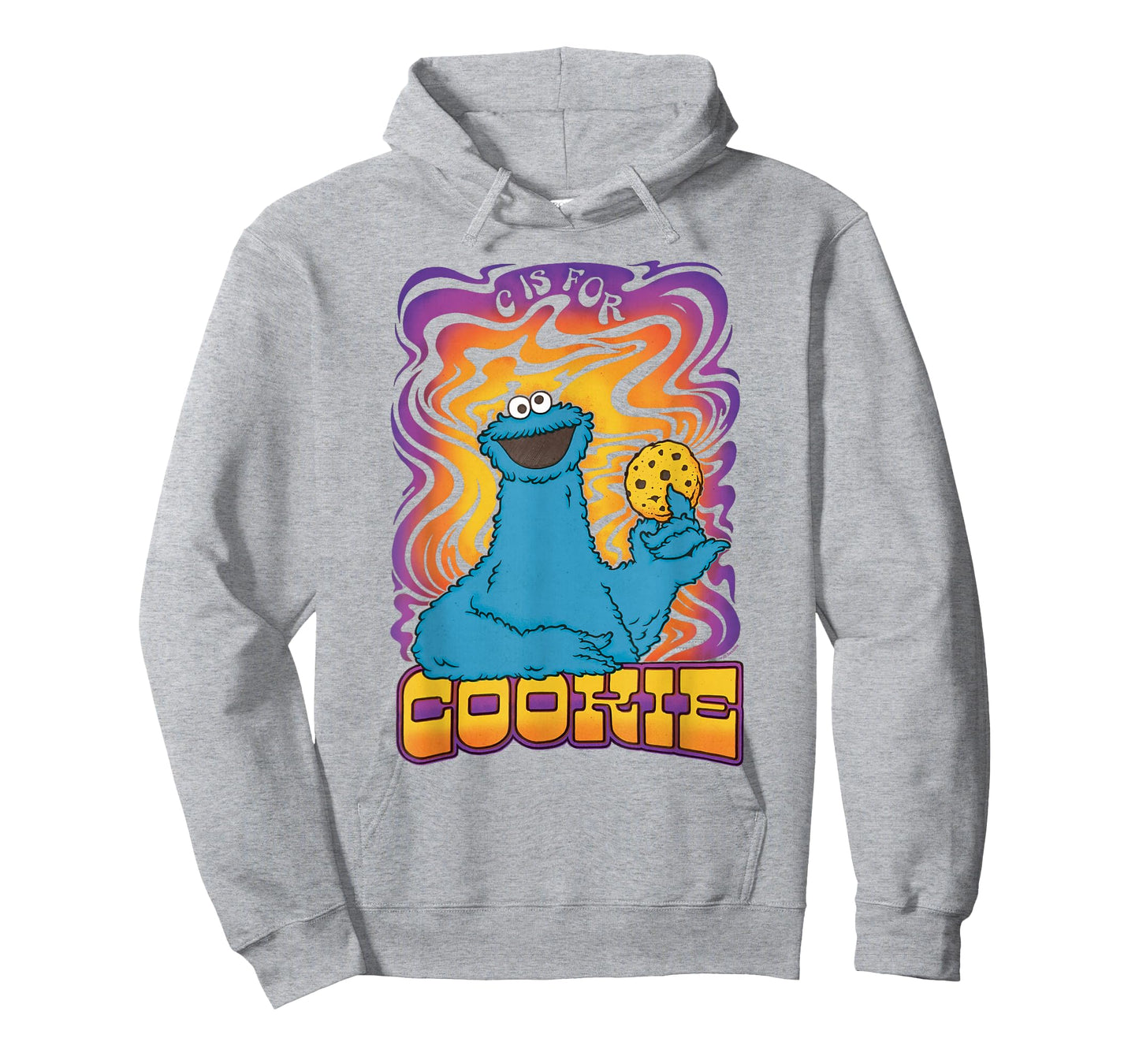 Sesame Street Psychedelic Cookie Monster C Is For Cookie T-Shirt