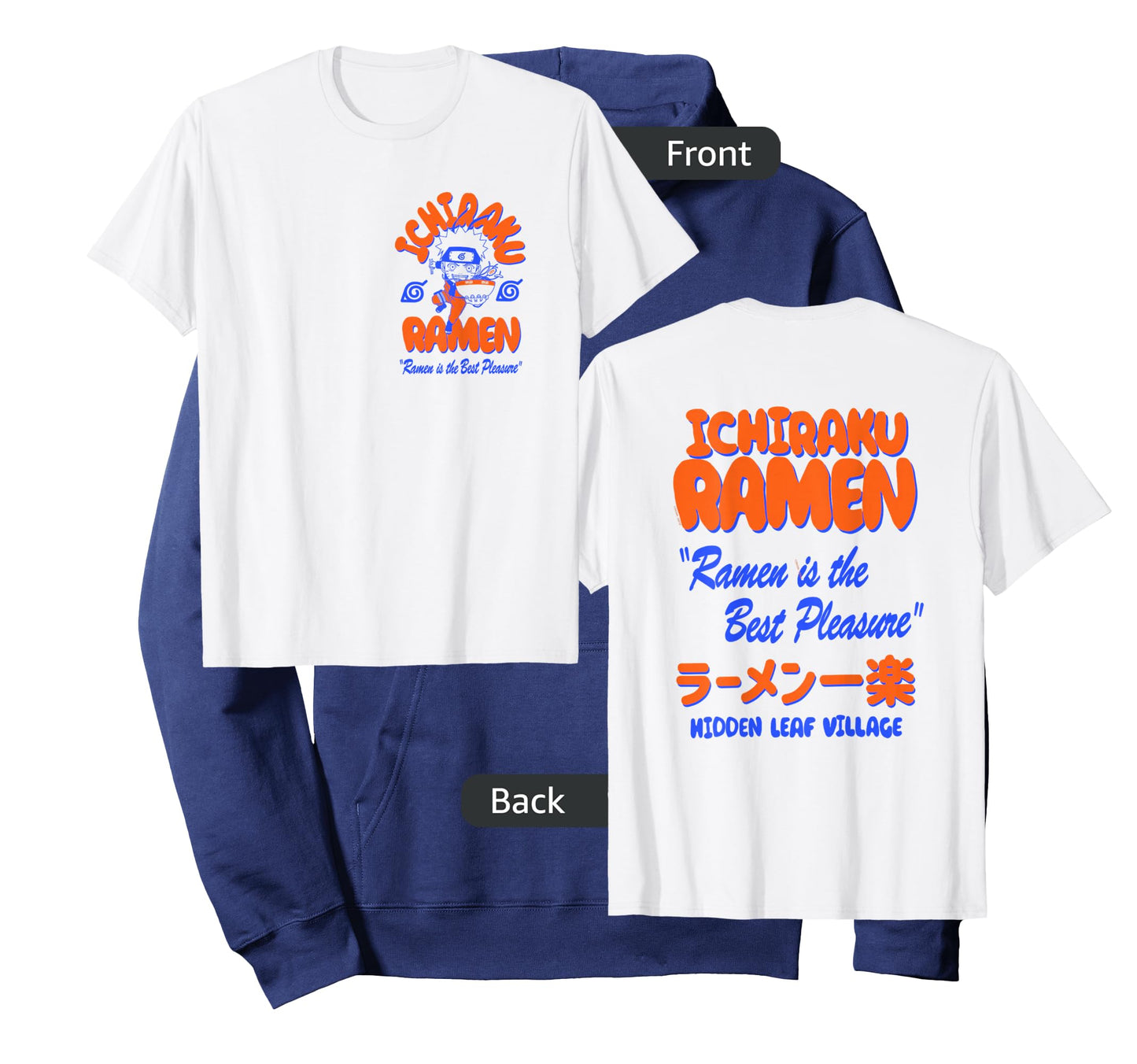 Naruto Shippuden Ichiraku Ramen Front Back Anime T-Shirt