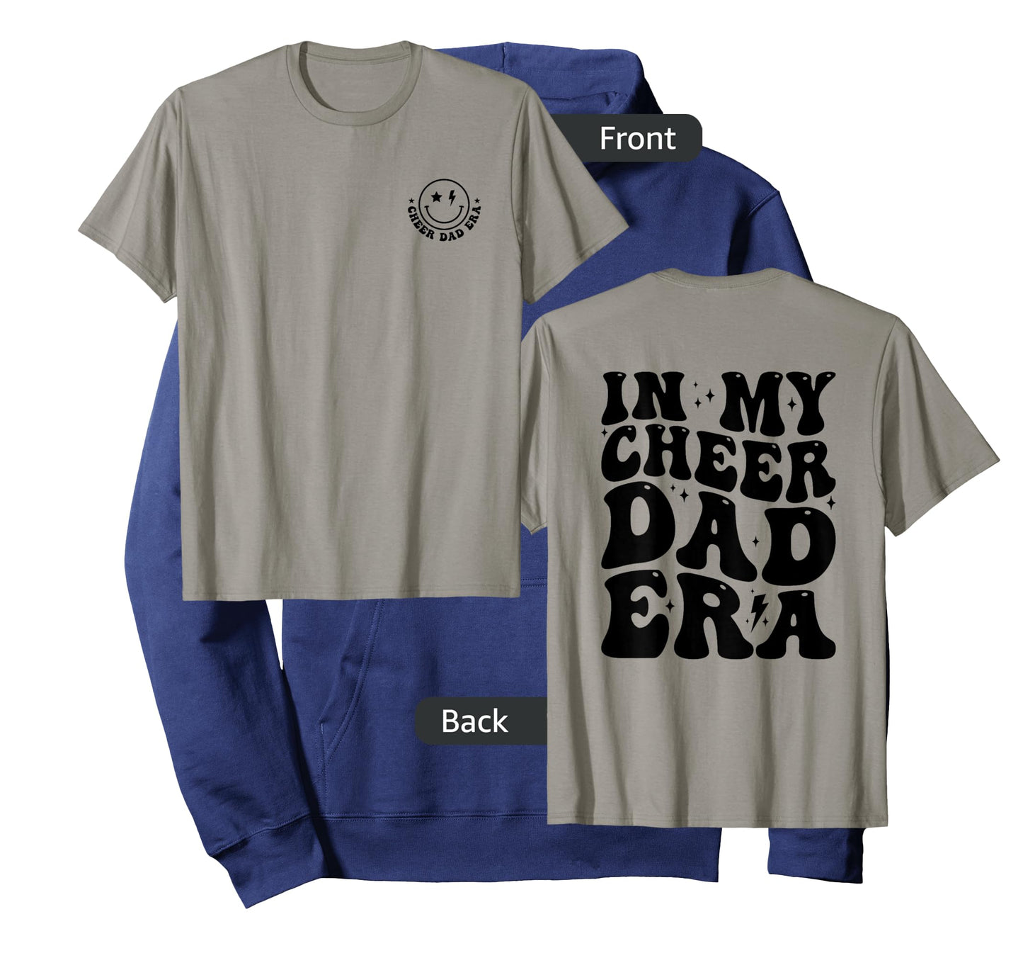Retro In My Cheer Dad Era Cheerleader Dad (2 Sides) T-Shirt