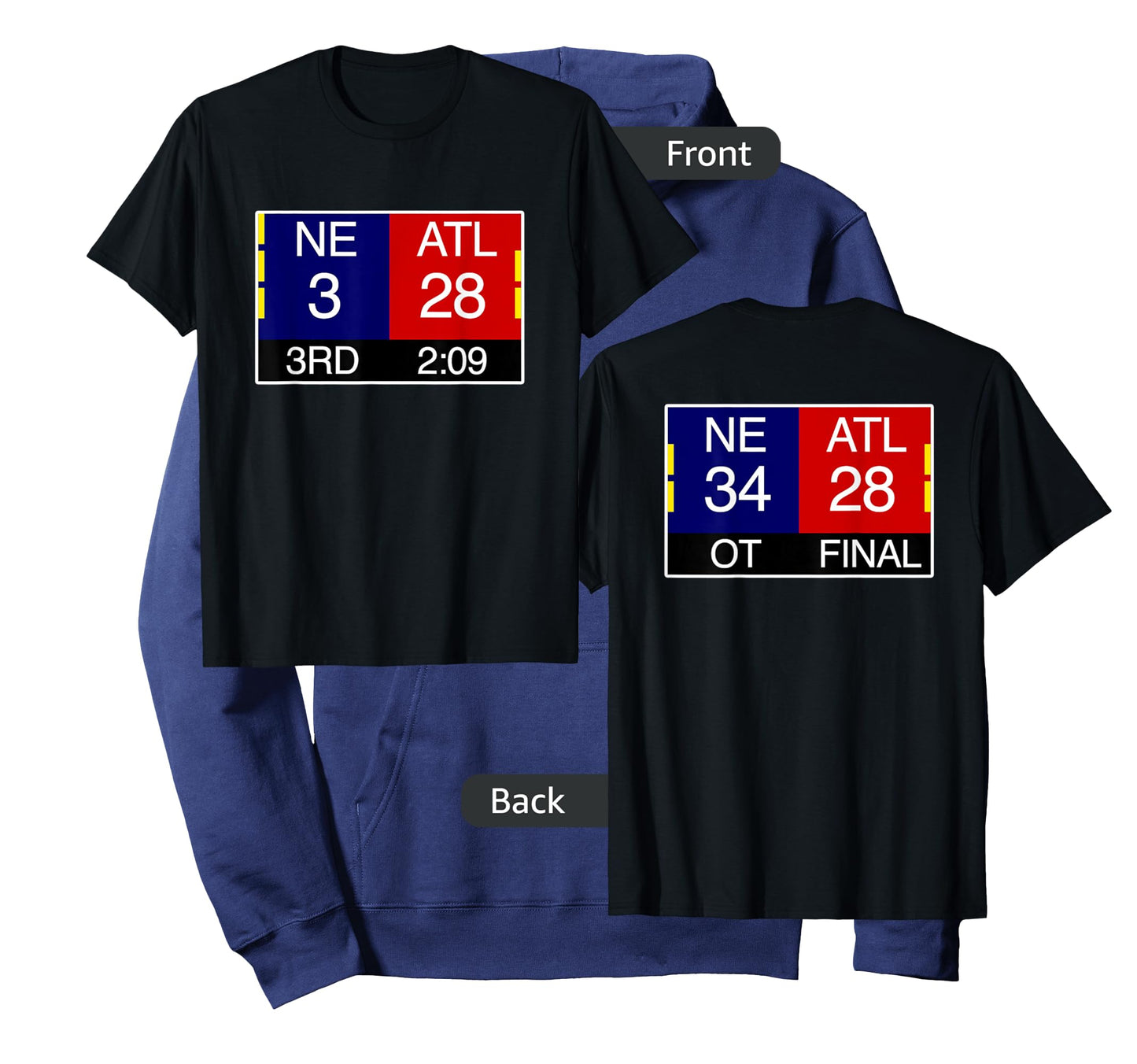 Final NE 3 ATL 28 T-Shirt | Great Comeback Shirt T-Shirt